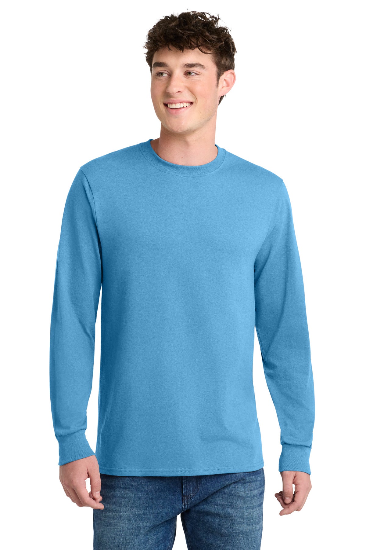 Custom Embroidery or DTF Print - Port & Co ® Long Sleeve Core Blend Tee. PC55LS