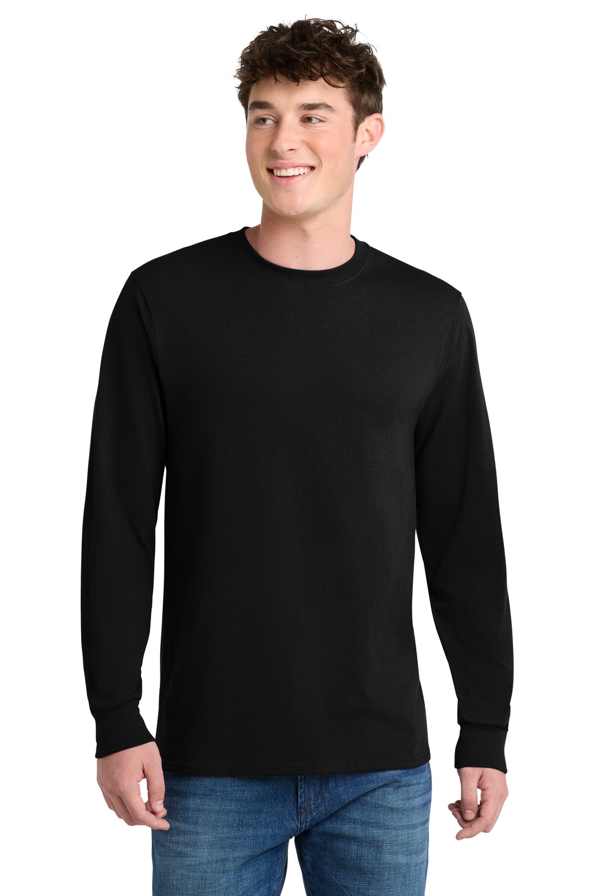 Custom Embroidery or DTF Print - Port & Co ® Long Sleeve Core Blend Tee. PC55LS