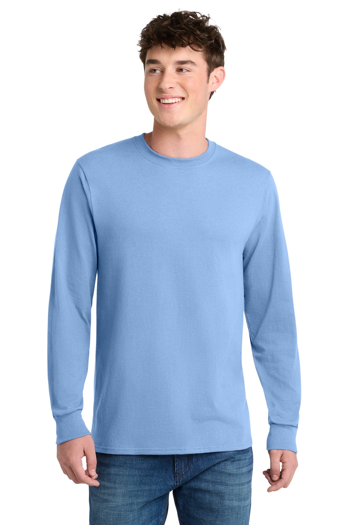 Custom Embroidery or DTF Print - Port & Co ® Long Sleeve Core Blend Tee. PC55LS