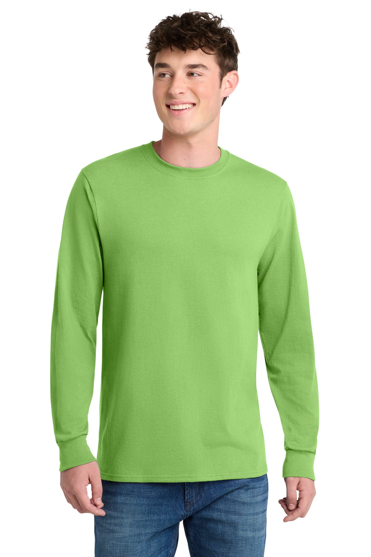 Custom Embroidery or DTF Print - Port & Co ® Long Sleeve Core Blend Tee. PC55LS