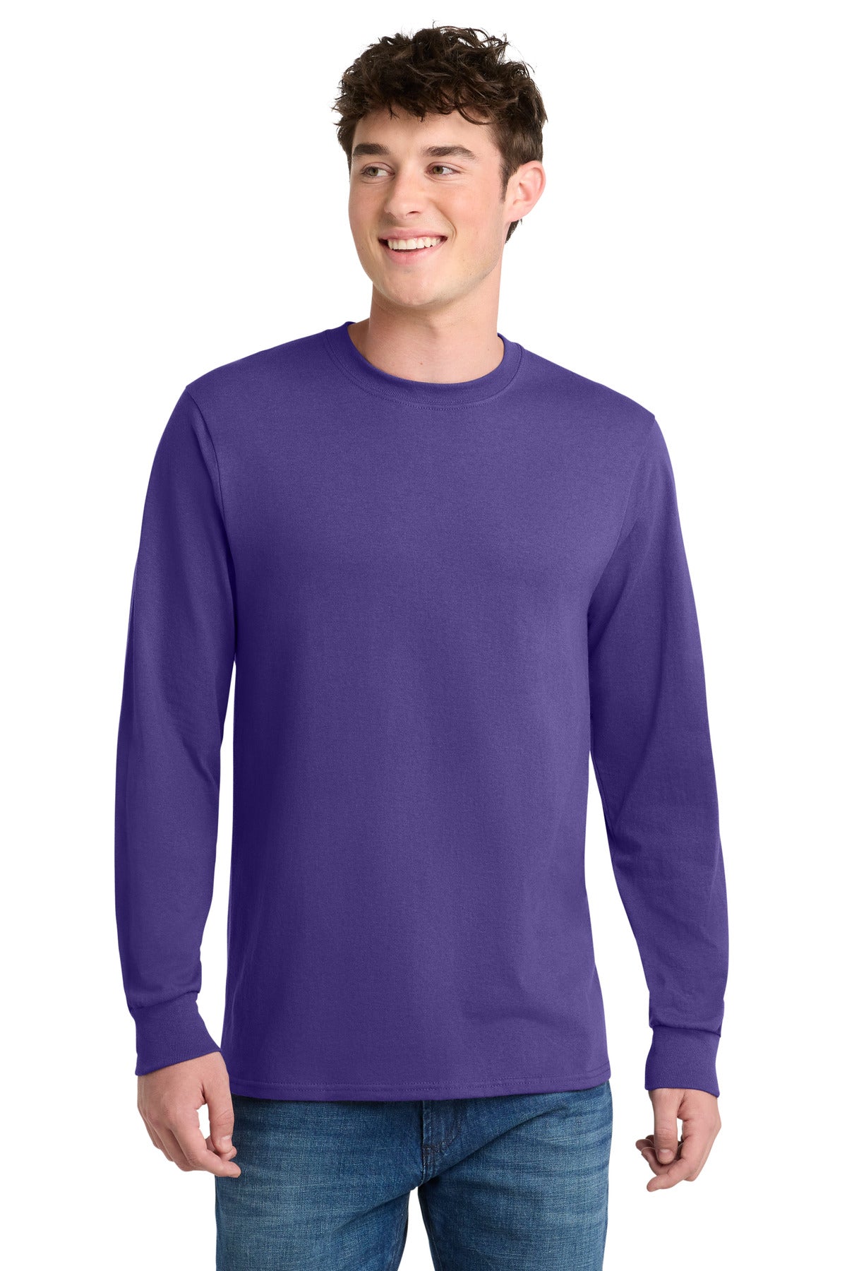Custom Embroidery or DTF Print - Port & Co ® Long Sleeve Core Blend Tee. PC55LS