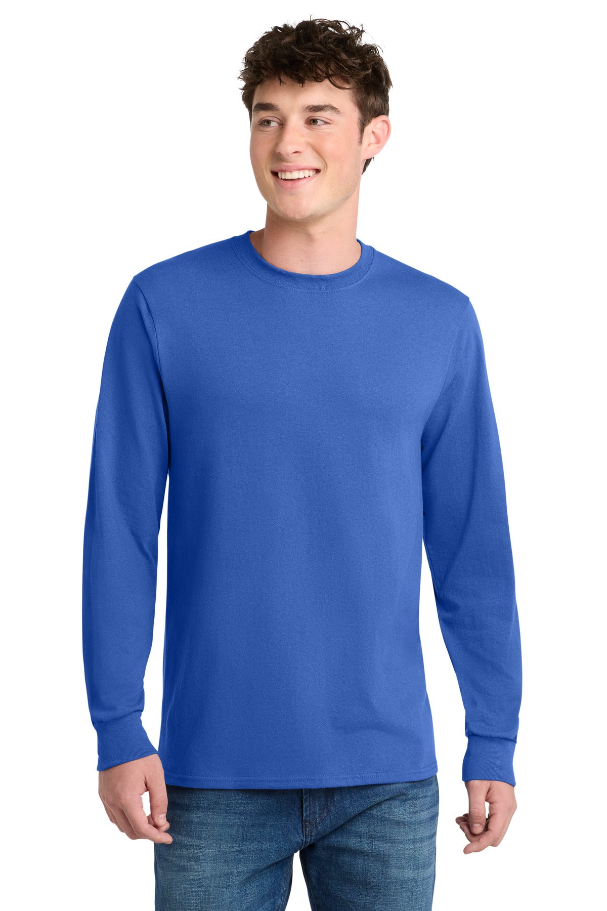 Custom Embroidery or DTF Print - Port & Co ® Long Sleeve Core Blend Tee. PC55LS