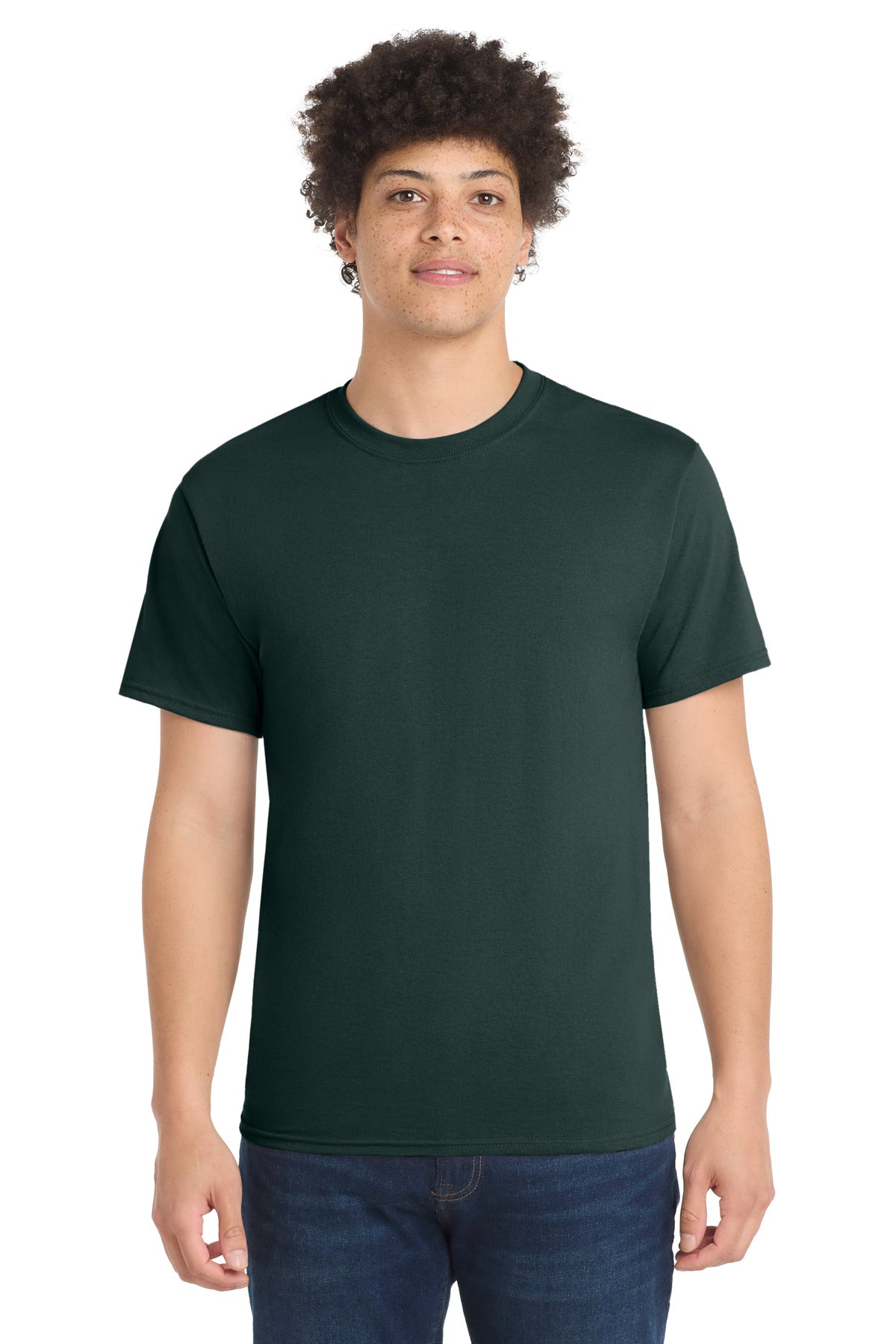 Custom Embroidery or DTF Print - Port & Co ® Tall Core Blend Tee. PC55T