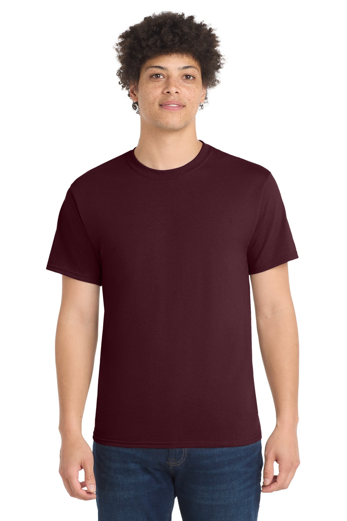 Custom Embroidery or DTF Print - Port & Co ® Core Blend Tee. PC55