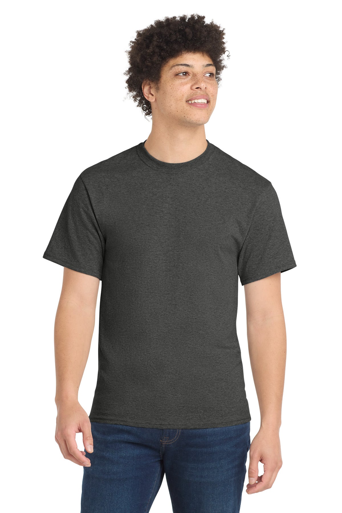 Custom Embroidery or DTF Print - Port & Co ® Core Blend Tee. PC55