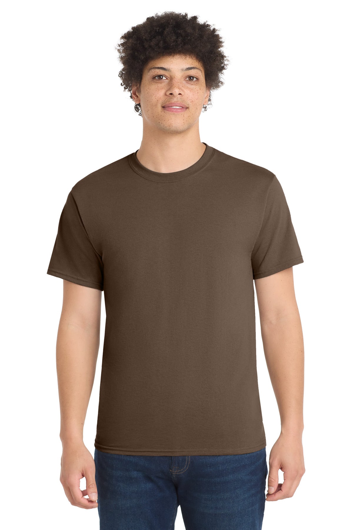 Custom Embroidery or DTF Print - Port & Co ® Core Blend Tee. PC55