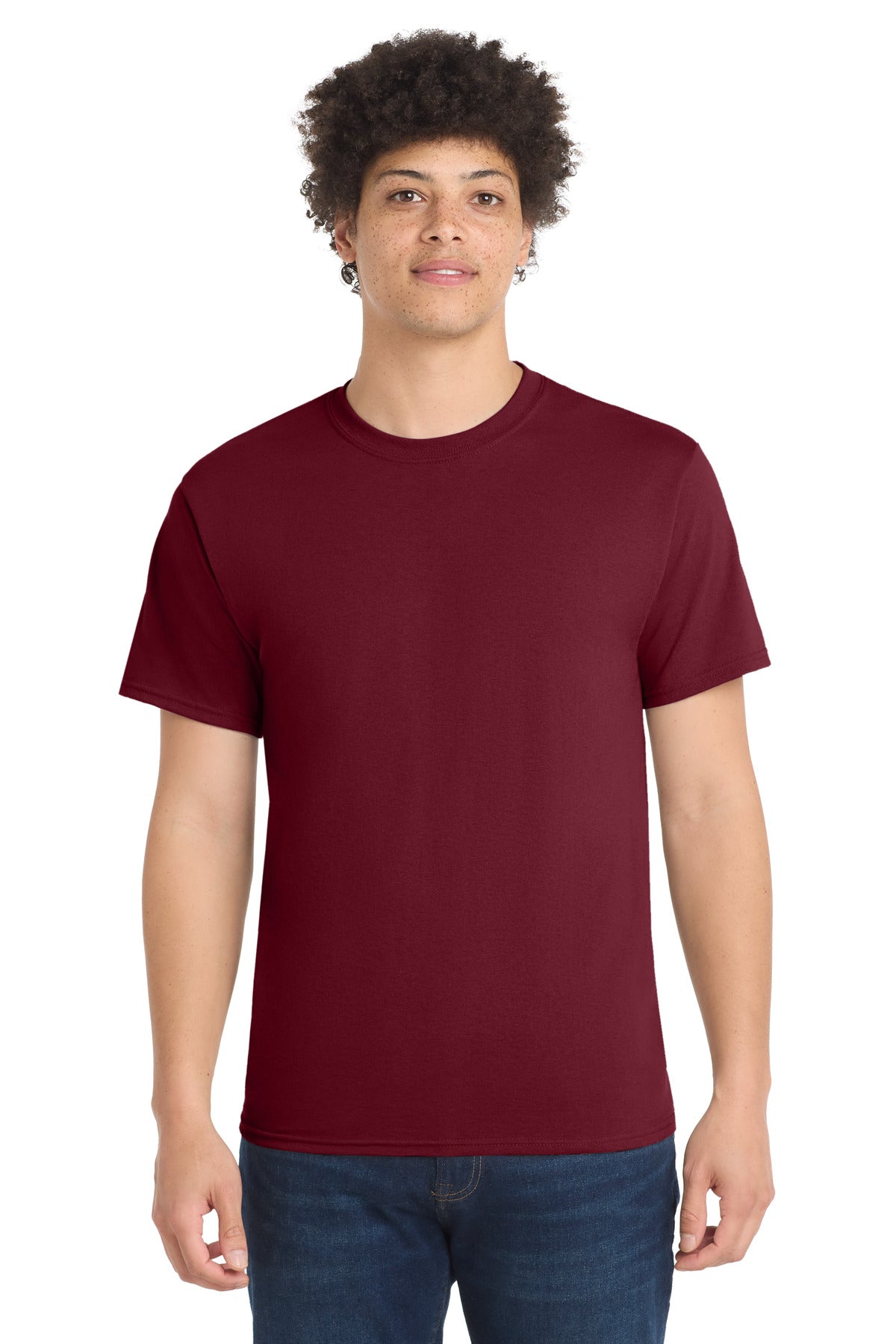 Custom Embroidery or DTF Print - Port & Co ® Core Blend Tee. PC55