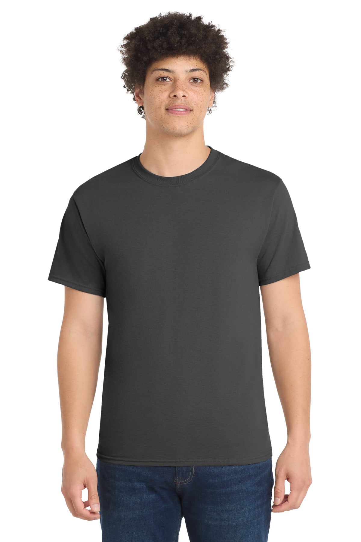 Custom Embroidery or DTF Print - Port & Co ® Core Blend Tee. PC55