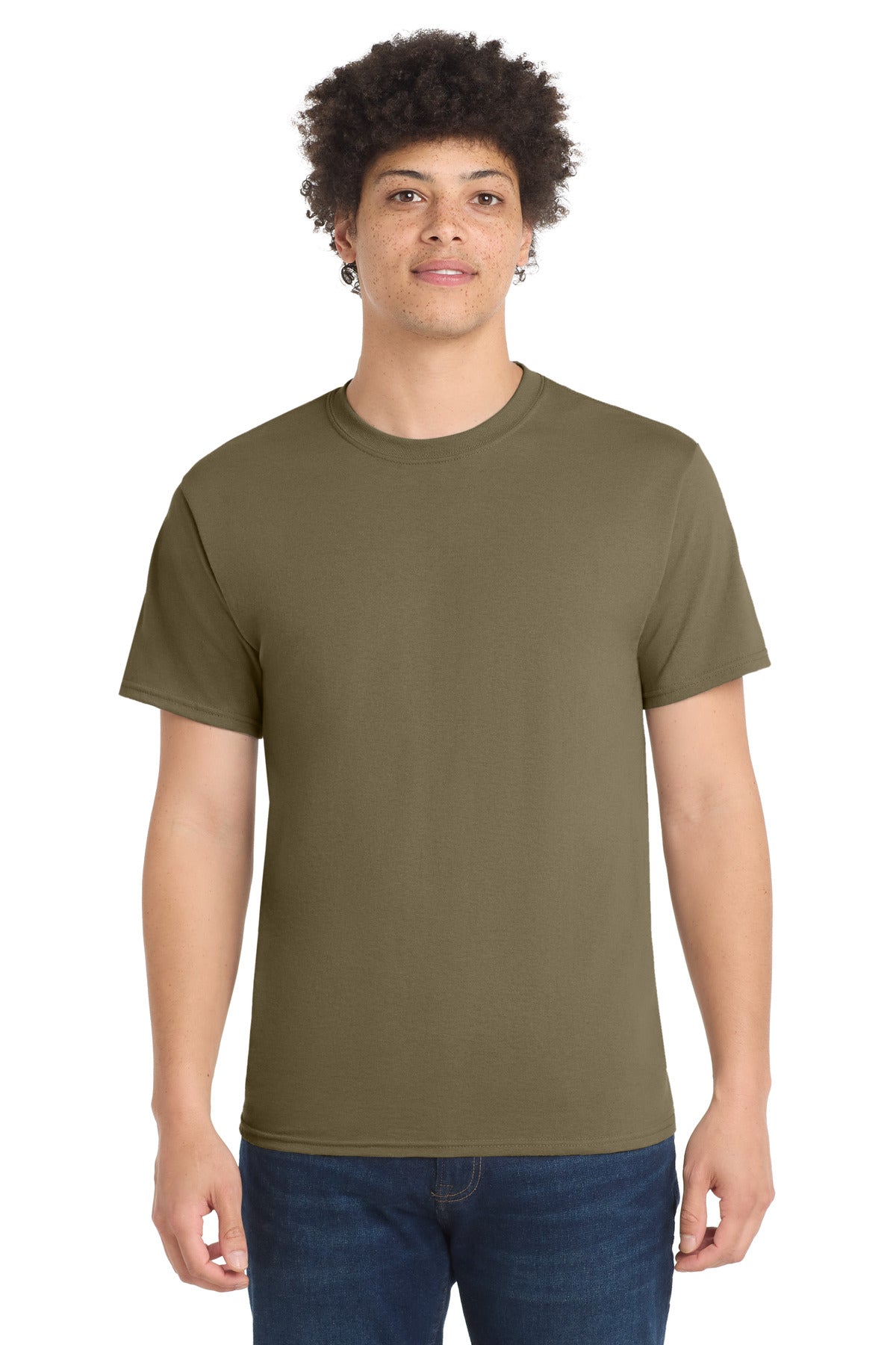 Custom Embroidery or DTF Print - Port & Co ® Core Blend Tee. PC55