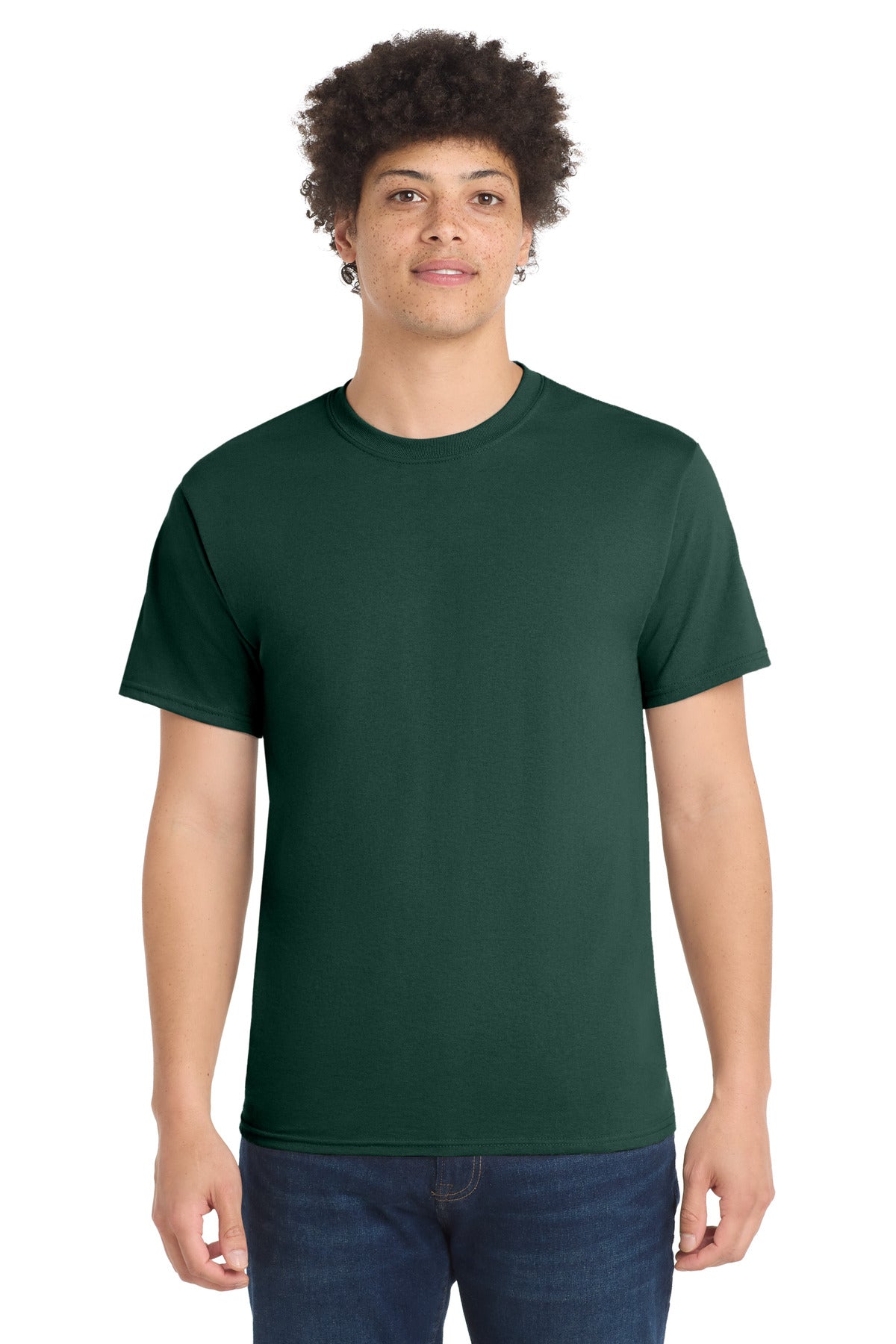 Custom Embroidery or DTF Print - Port & Co ® Core Blend Tee. PC55