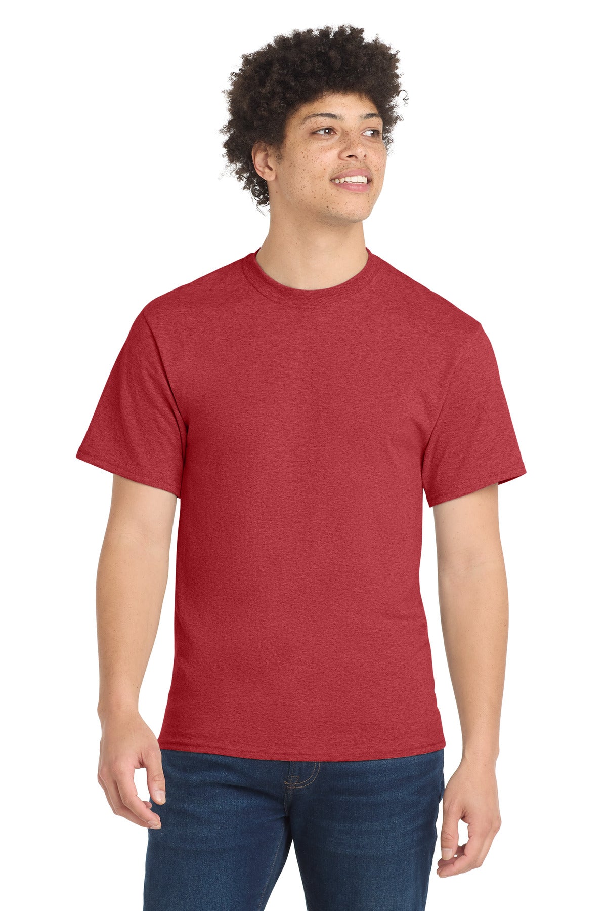 Custom Embroidery or DTF Print - Port & Co ® Core Blend Tee. PC55
