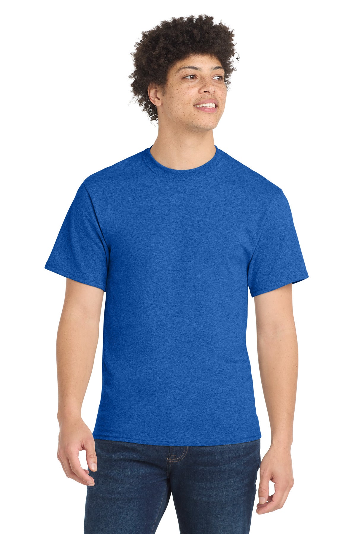 Custom Embroidery or DTF Print - Port & Co ® Core Blend Tee. PC55
