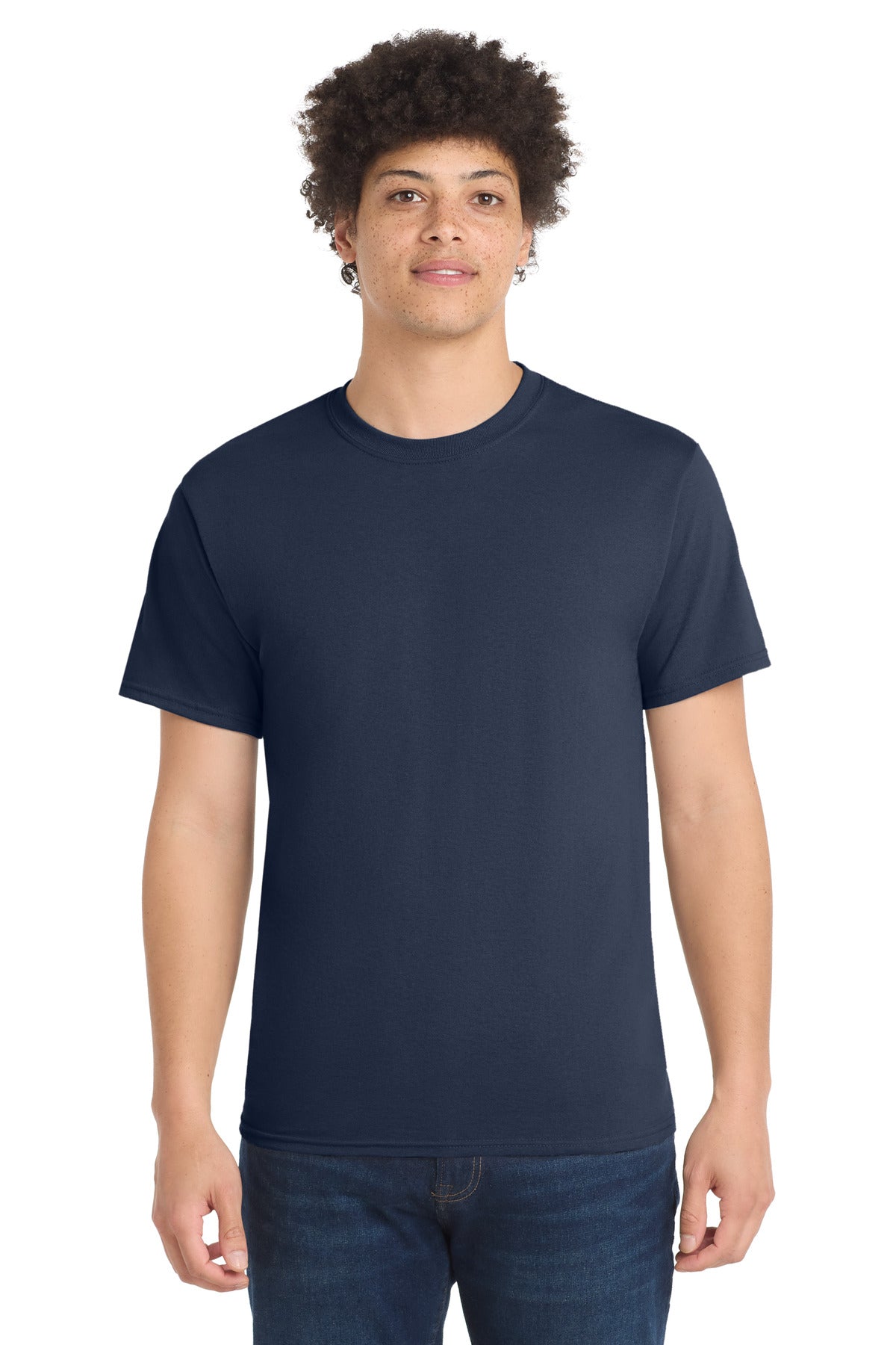 Custom Embroidery or DTF Print - Port & Co ® Core Blend Tee. PC55