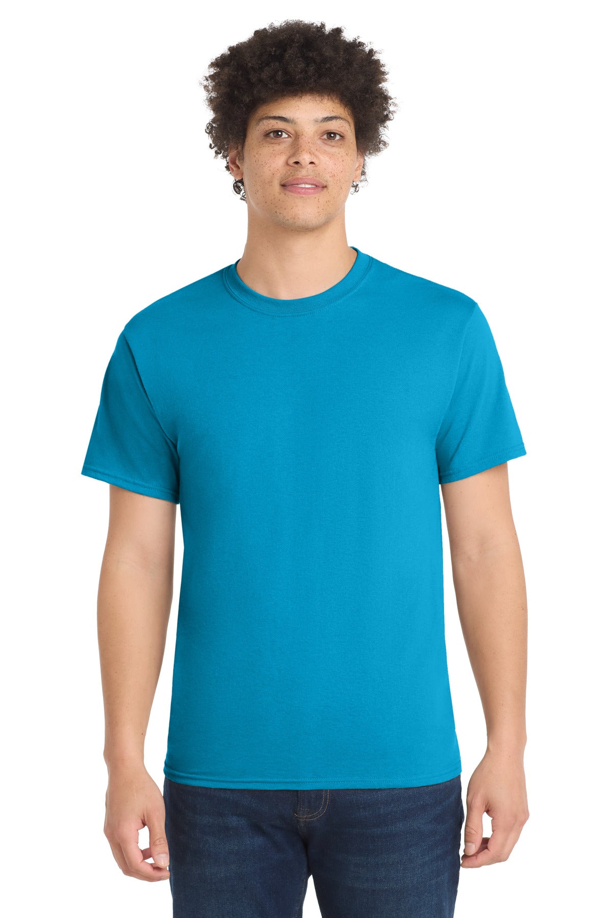 Custom Embroidery or DTF Print - Port & Co ® Core Blend Tee. PC55