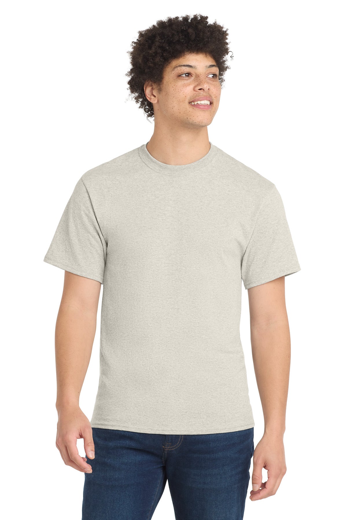 Custom Embroidery or DTF Print - Port & Co ® Core Blend Tee. PC55