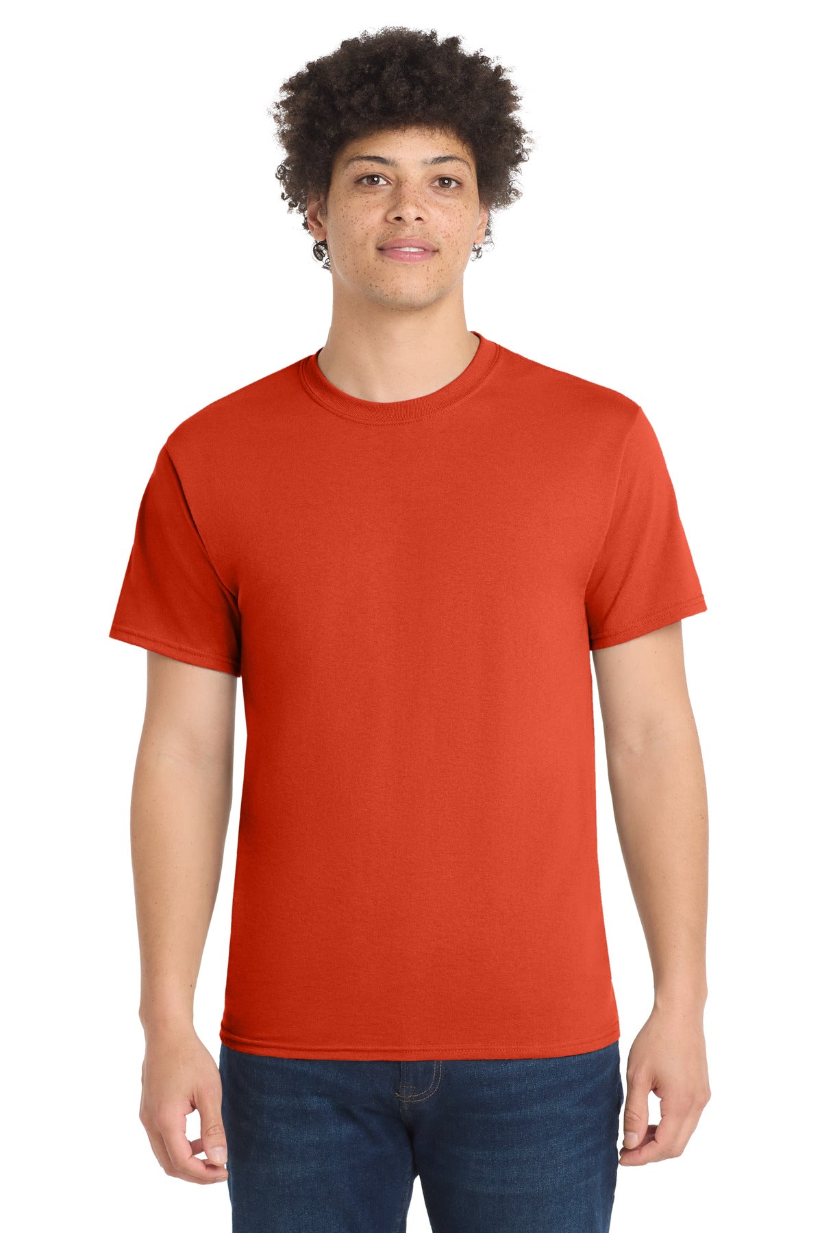 Custom Embroidery or DTF Print - Port & Co ® Core Blend Tee. PC55