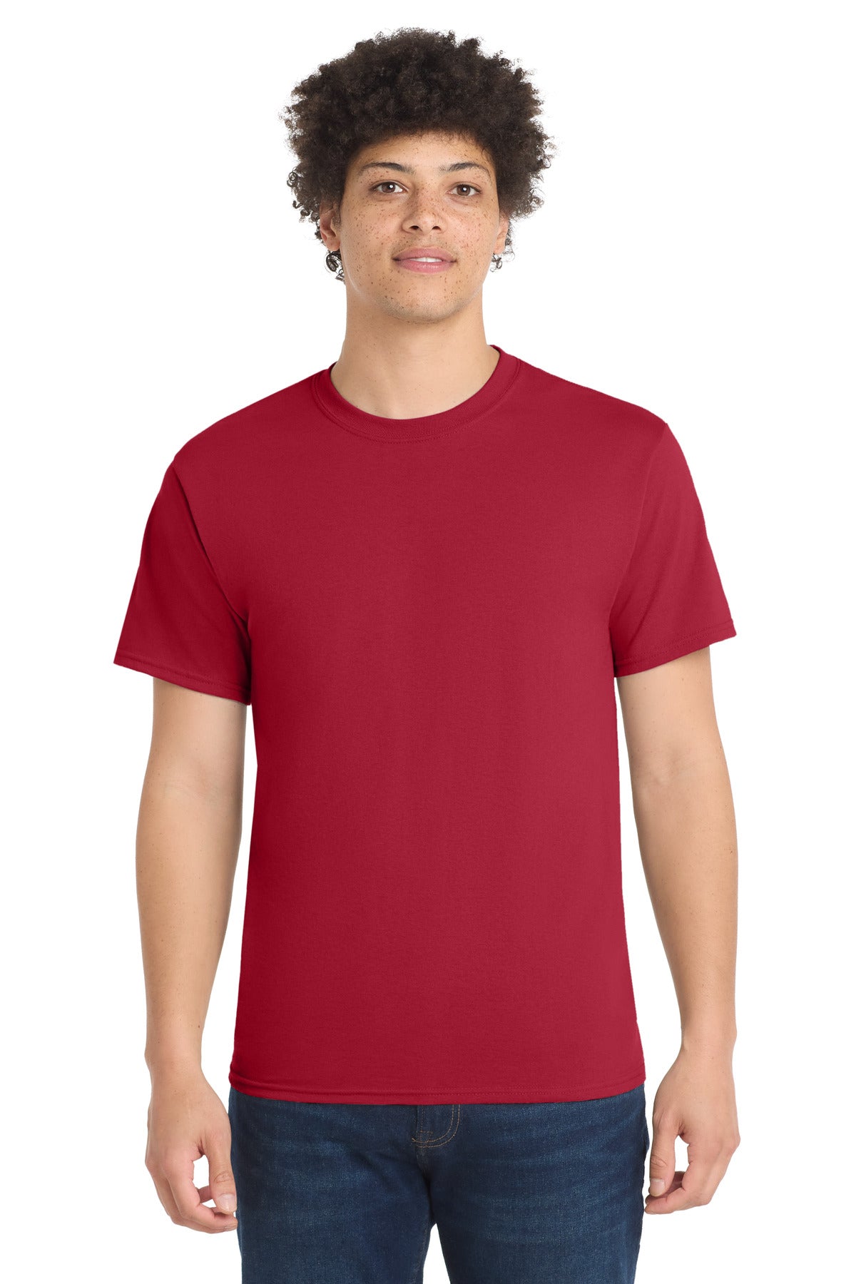 Custom Embroidery or DTF Print - Port & Co ® Core Blend Tee. PC55