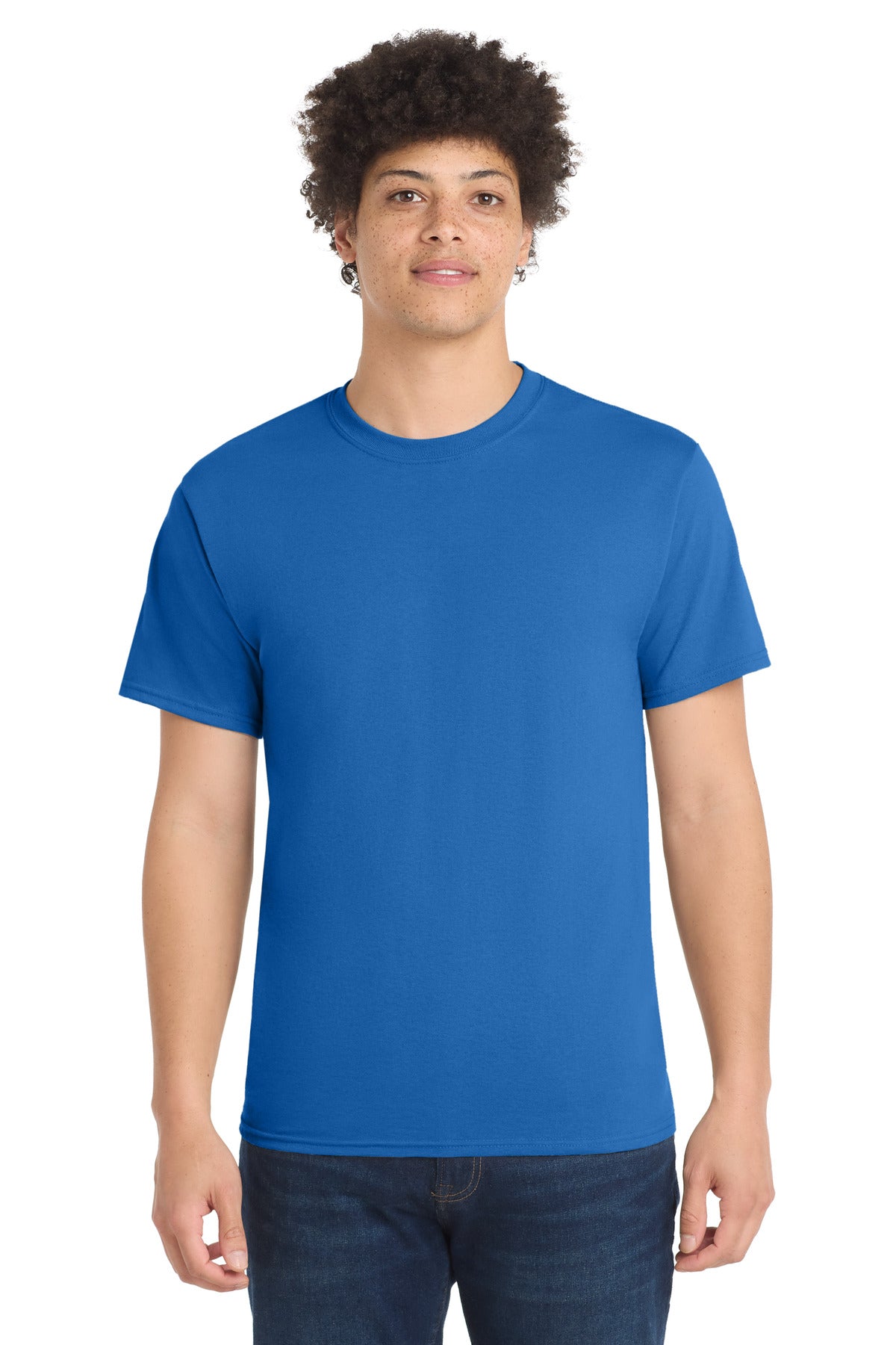 Custom Embroidery or DTF Print - Port & Co ® Core Blend Tee. PC55