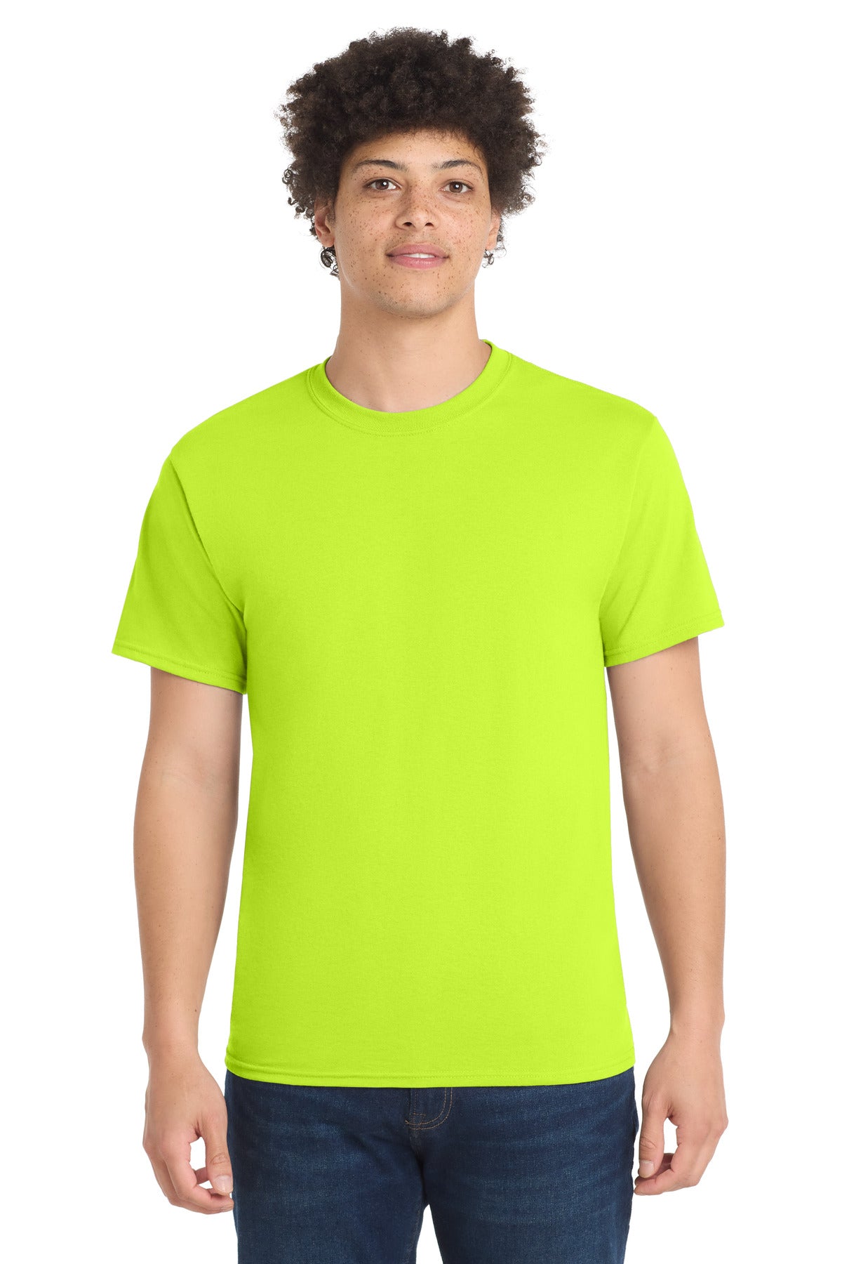 Custom Embroidery or DTF Print - Port & Co ® Core Blend Tee. PC55