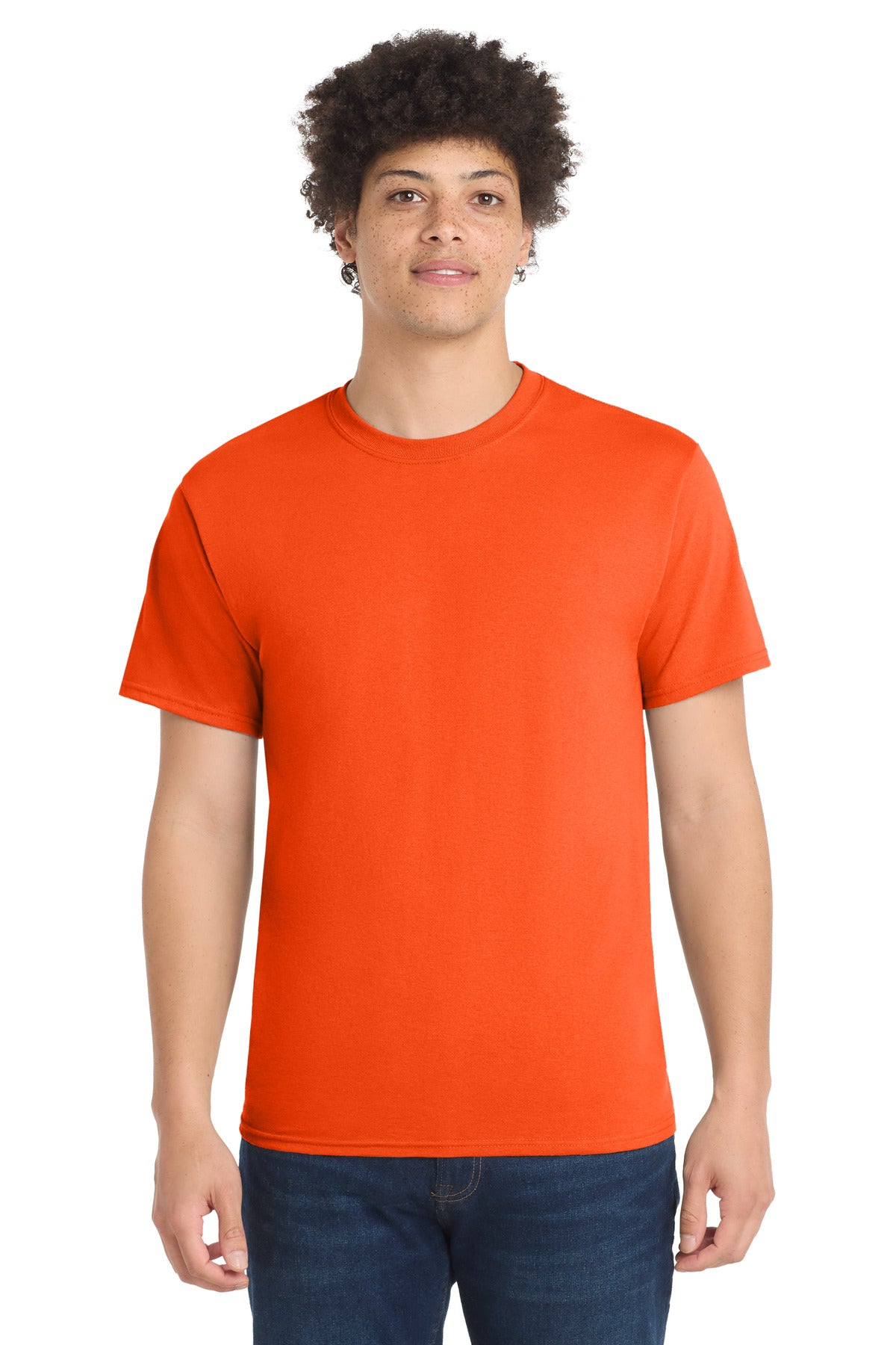 Custom Embroidery or DTF Print - Port & Co ® Core Blend Tee. PC55