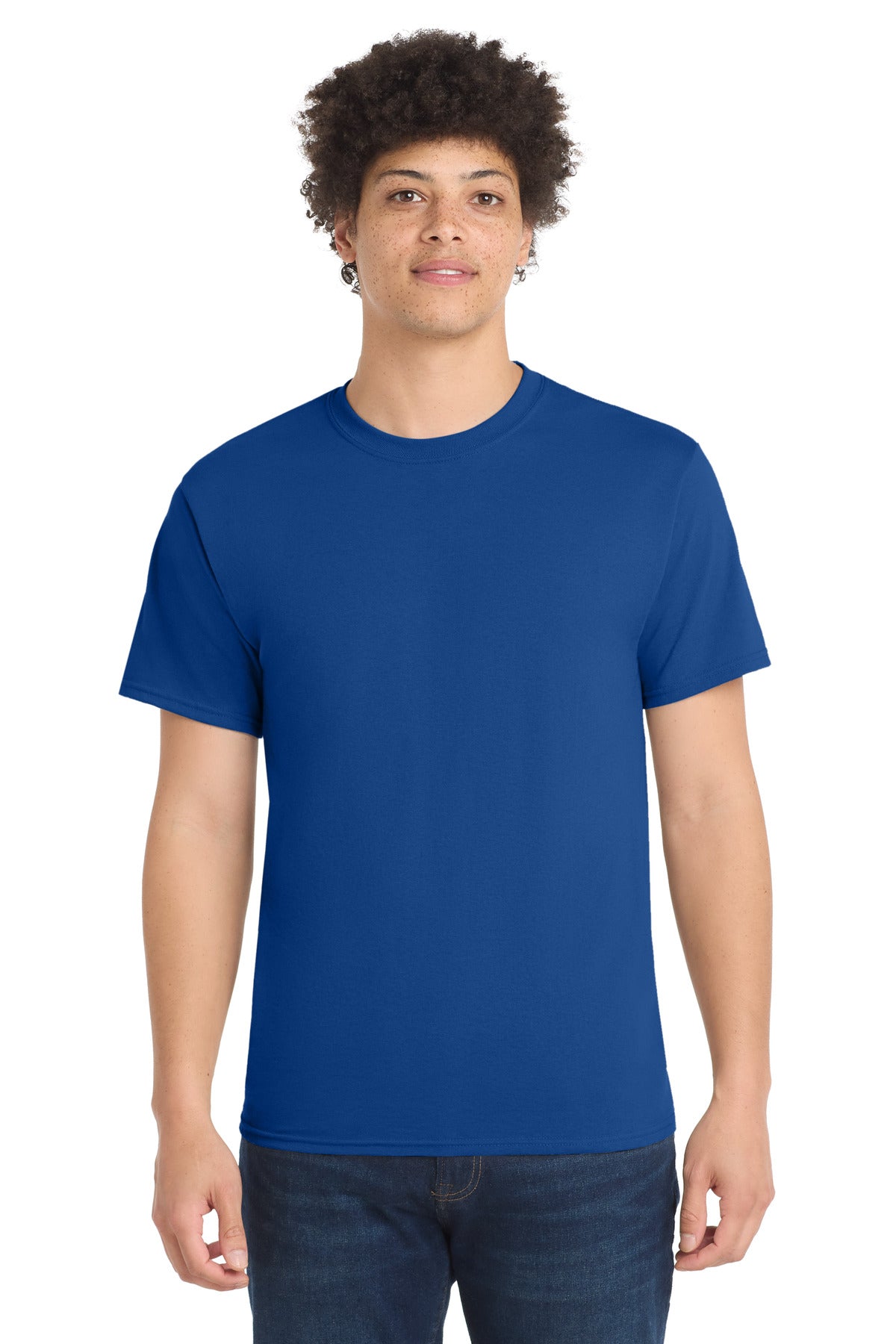Custom Embroidery or DTF Print - Port & Co ® Core Blend Tee. PC55