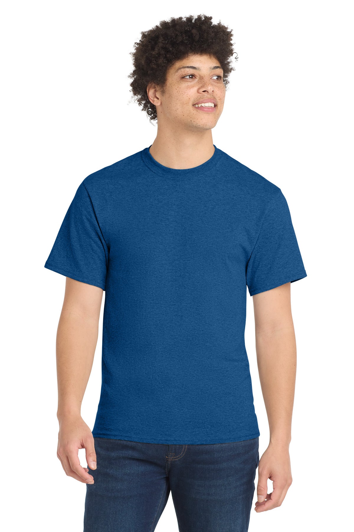 Custom Embroidery or DTF Print - Port & Co ® Core Blend Tee. PC55