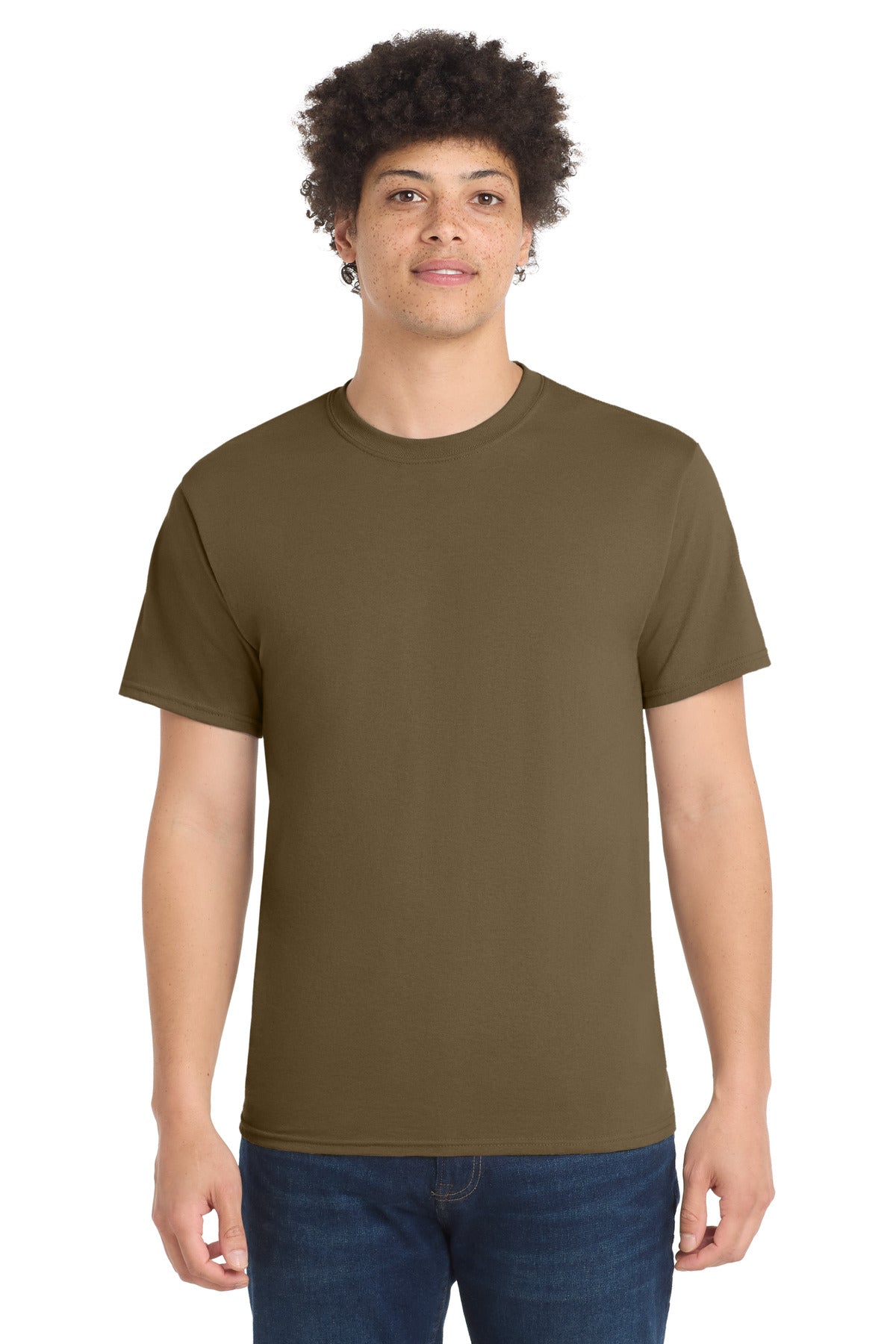 Custom Embroidery or DTF Print - Port & Co ® Core Blend Tee. PC55