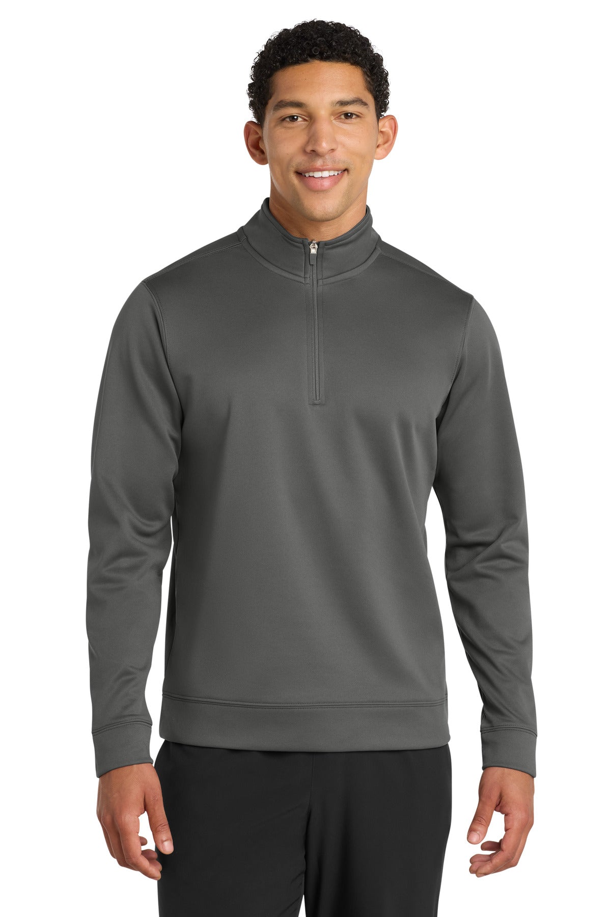 Custom Embroidery or DTF Print - Port & Co ® Performance Fleece 1/4-Zip Pullover Sweatshirt. PC590Q