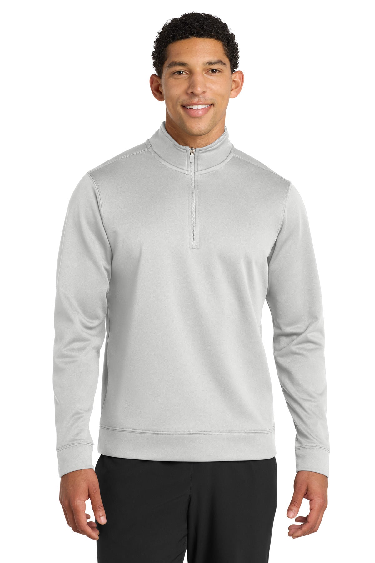 Custom Embroidery or DTF Print - Port & Co ® Performance Fleece 1/4-Zip Pullover Sweatshirt. PC590Q