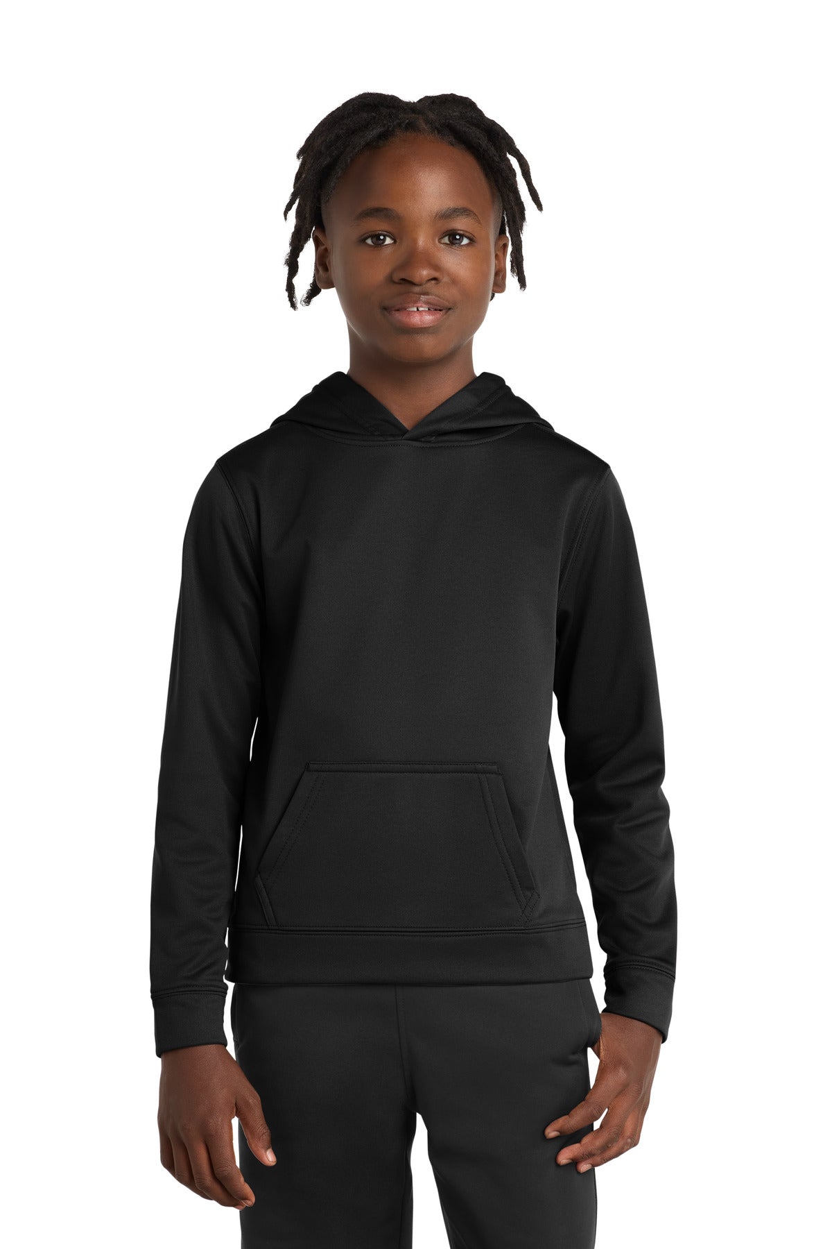 Custom Embroidery or DTF Print - Port & Co ® Youth Performance Fleece Pullover Hooded Sweatshirt. PC590YH