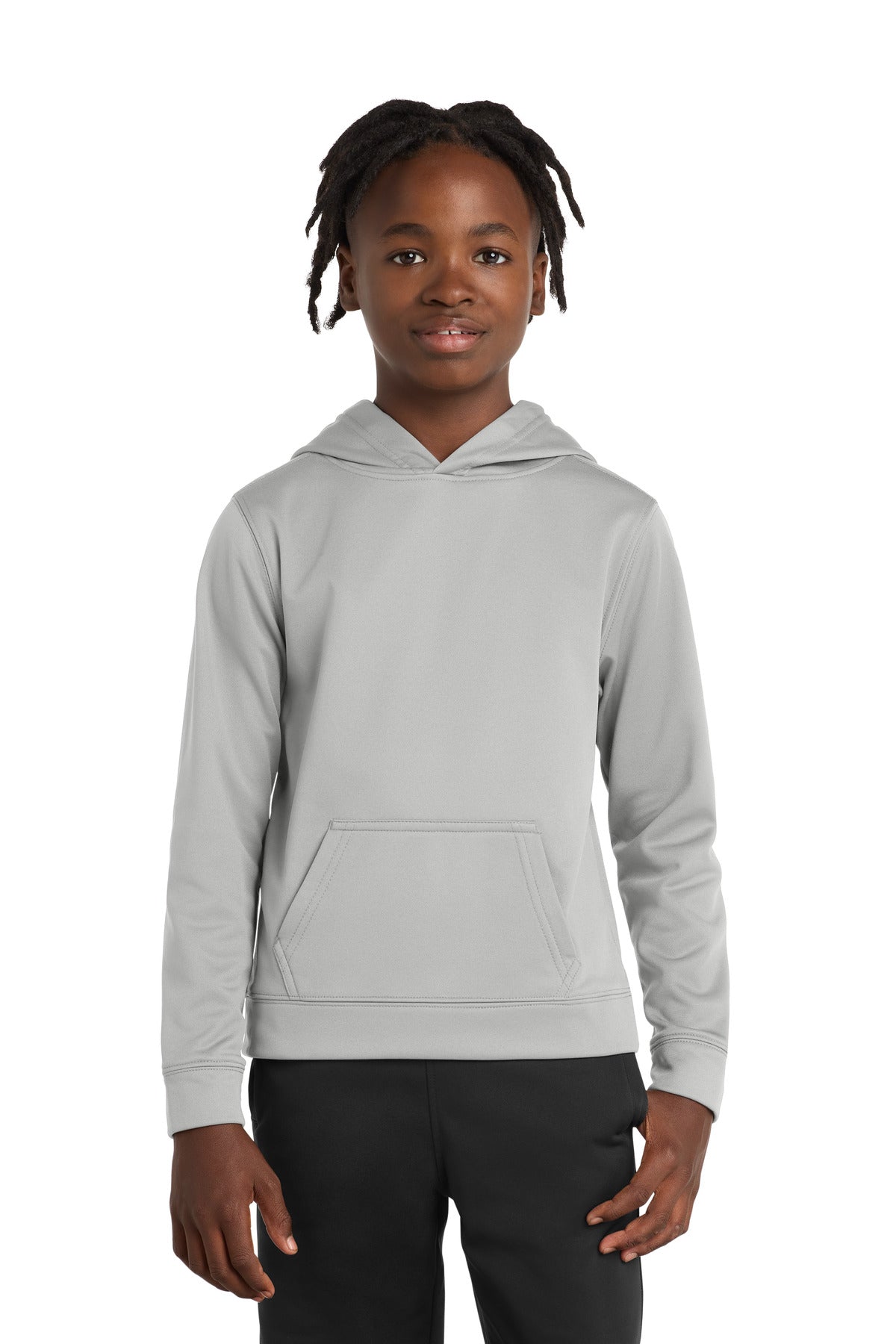Custom Embroidered or DTF Print on Port & Co ™ Youth Performance Fleece Pullover Hooded Sweatshirt. PC590YH