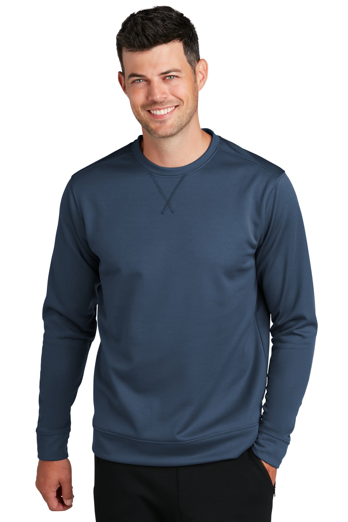 Custom Embroidered - Port & Company®Performance Fleece Crewneck Sweatshirt. PC590