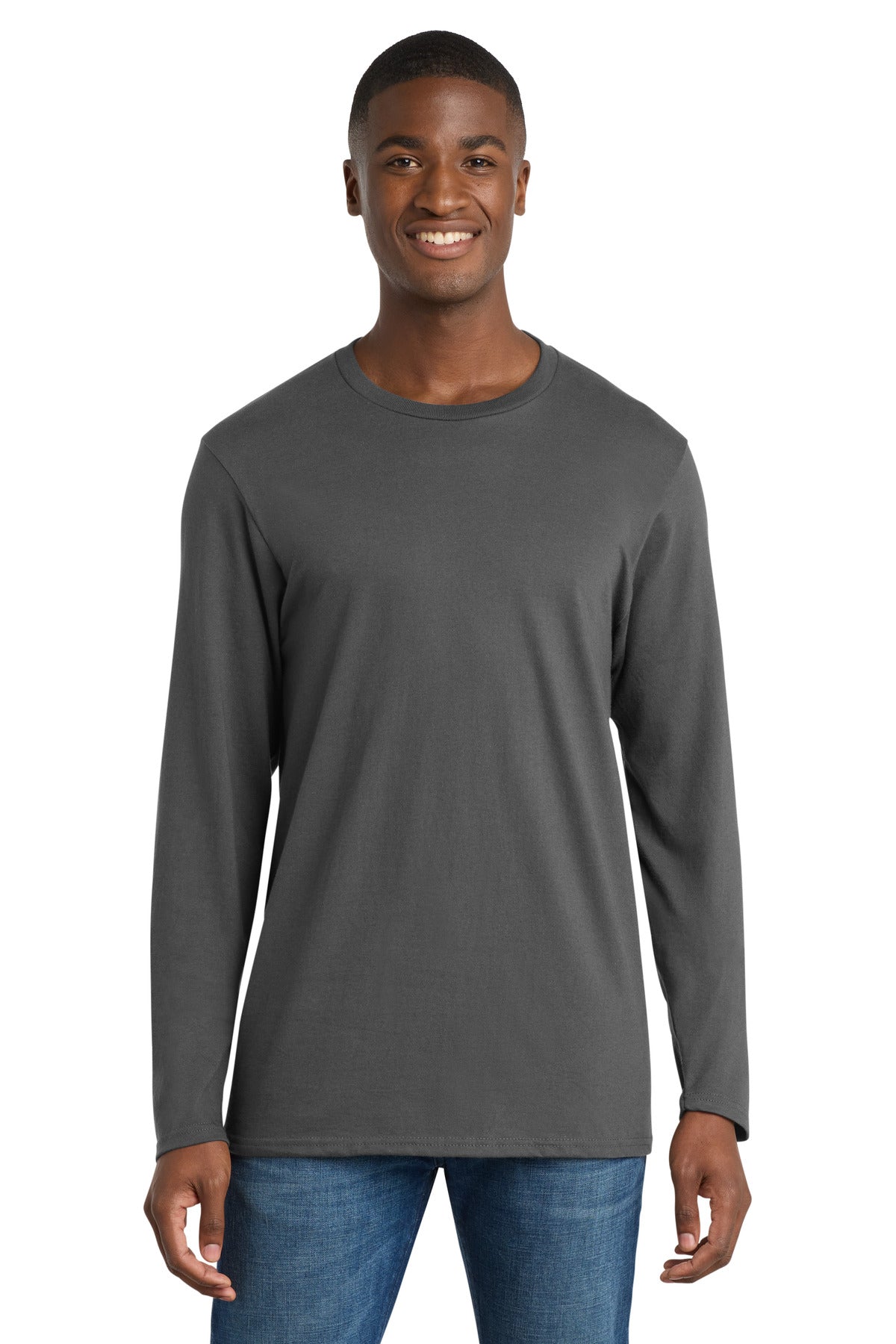 Custom Embroidery or DTF Print - Port & Co ® Long Sleeve Bouncer Tee PC600LS