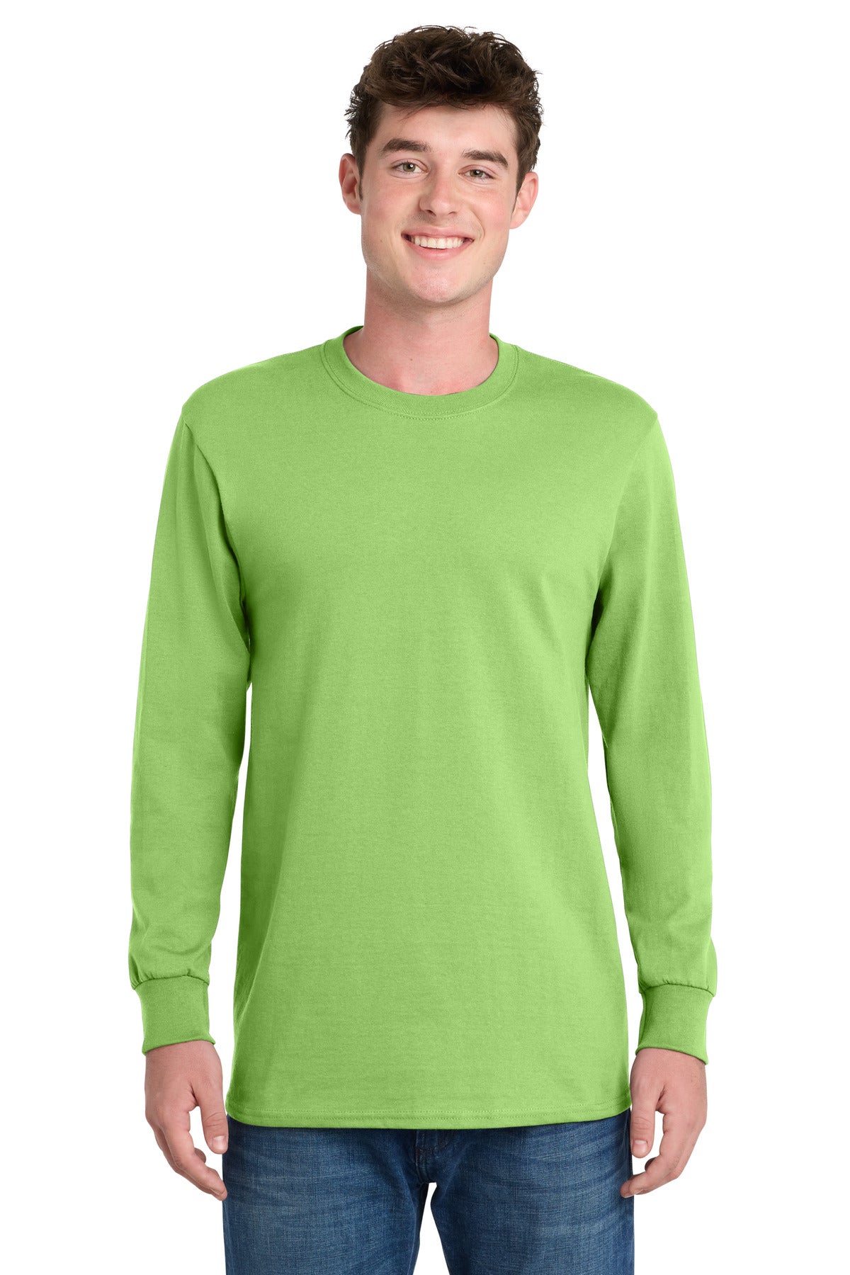 Custom Embroidery or DTF Print - Port & Co ® Tall Long Sleeve Essential Tee. PC61LST