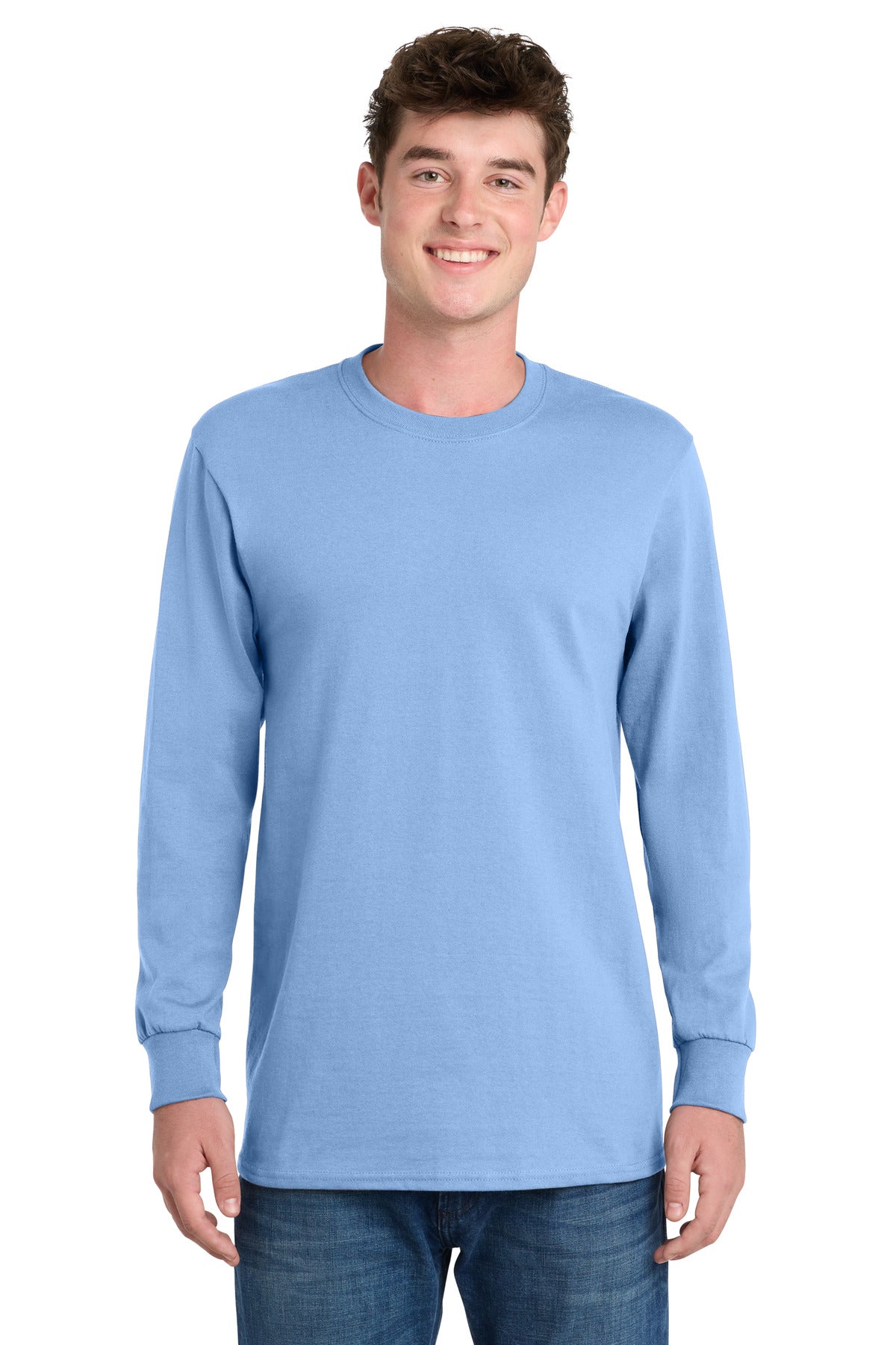 Custom Embroidery or DTF Print - Port & Co ® Long Sleeve Essential Tee. PC61LS