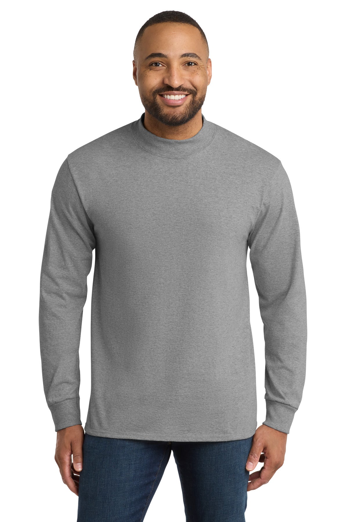 Custom Embroidery or DTF Print - Port & Co ® Essential Mock Turtleneck. PC61M