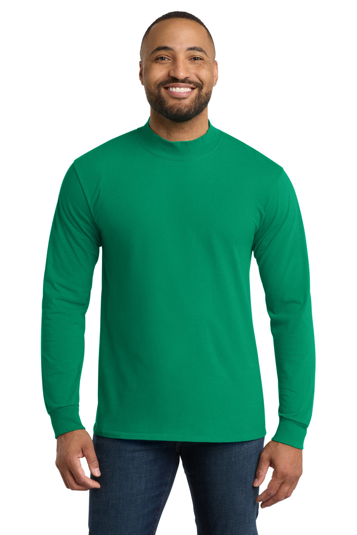 Custom Embroidery or DTF Print - Port & Co ® Essential Mock Turtleneck. PC61M