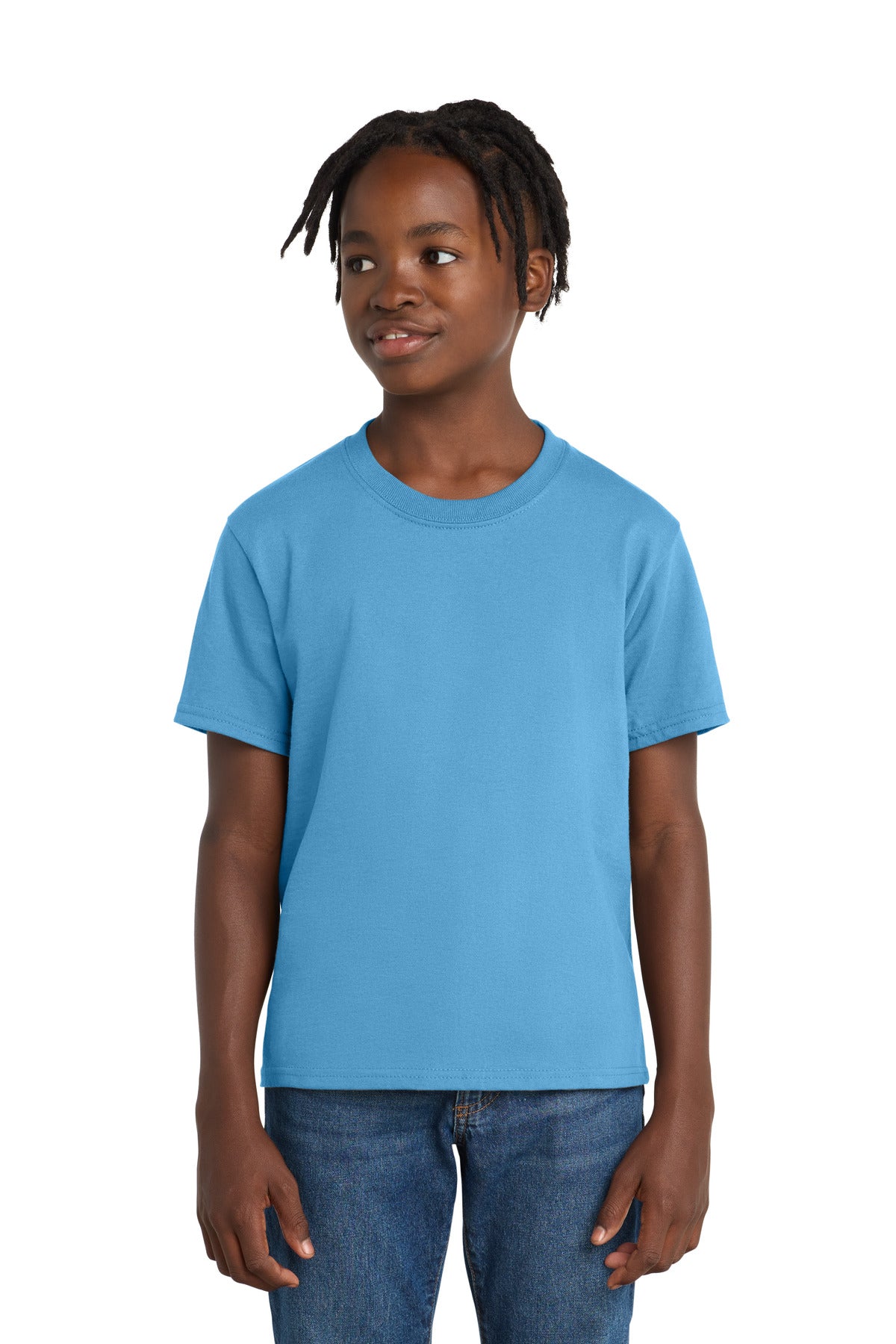 Custom Embroidery or DTF Print - Port & Co ® Youth Essential Tee. PC61Y
