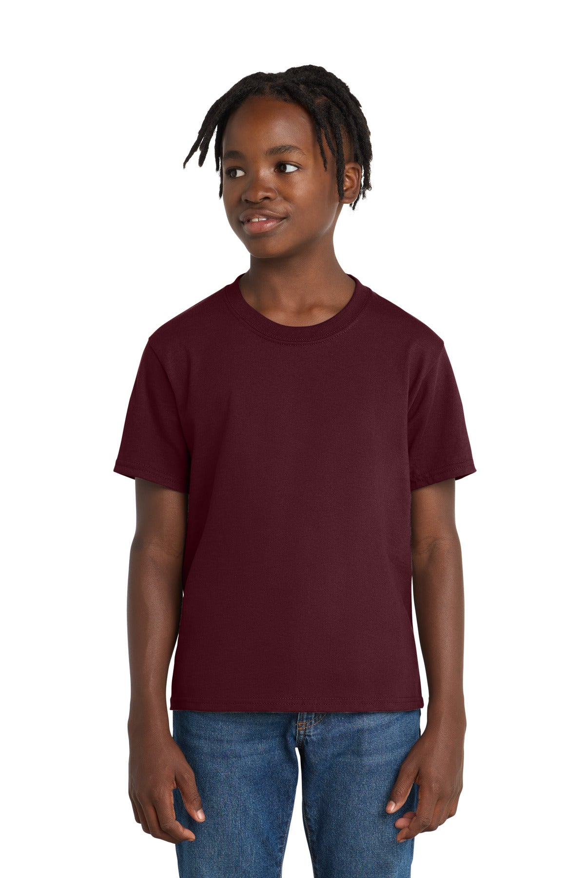 Custom Embroidery or DTF Print - Port & Co ® Youth Essential Tee. PC61Y