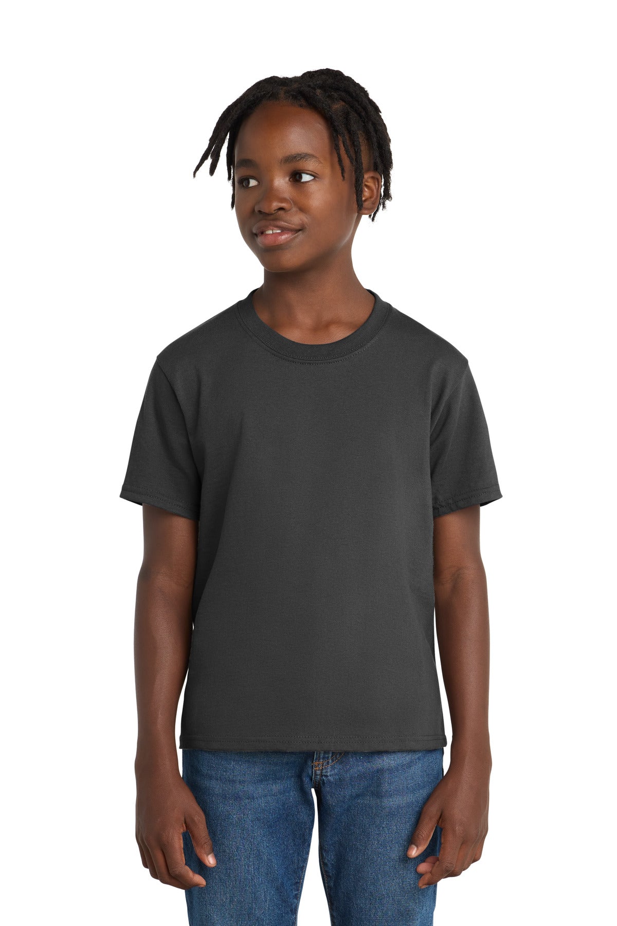 Custom Embroidery or DTF Print - Port & Co ® Youth Essential Tee. PC61Y