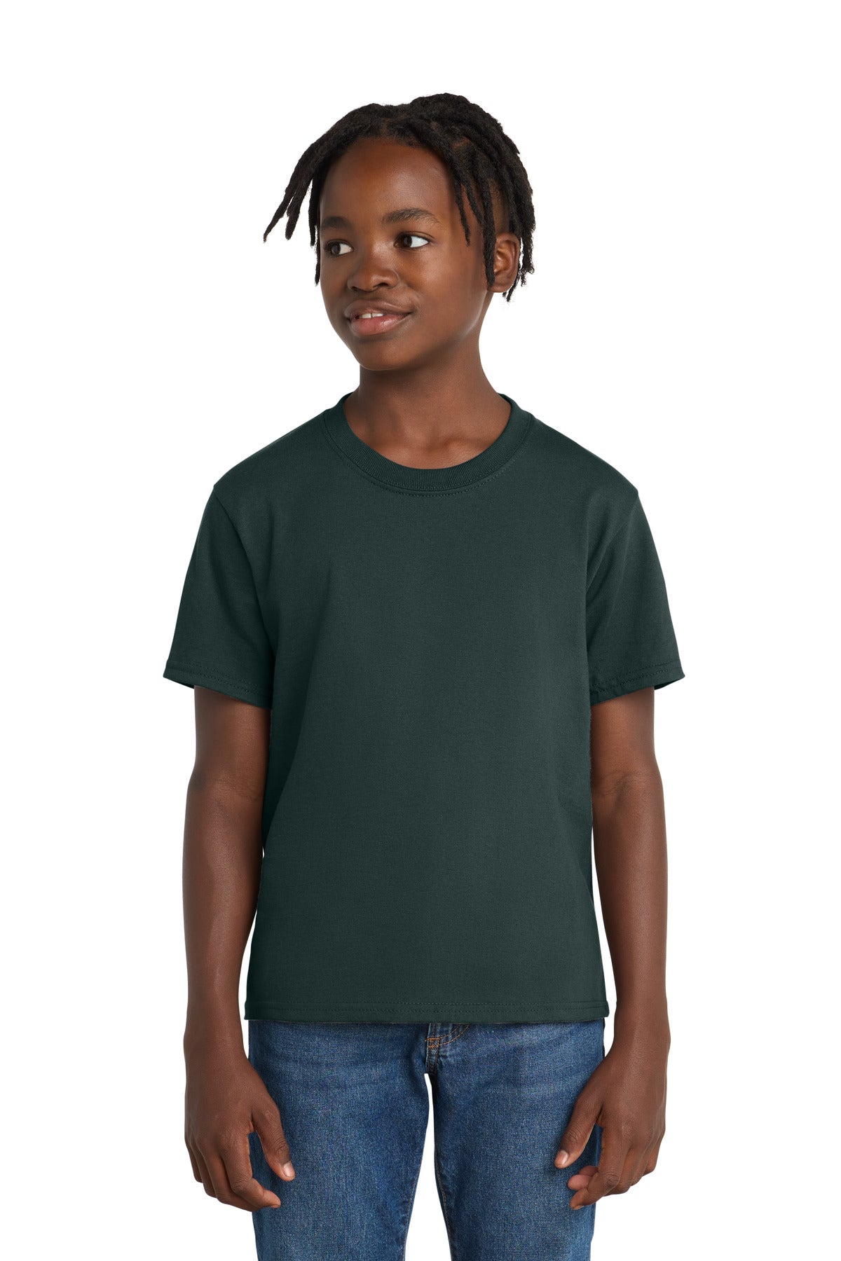 Custom Embroidery or DTF Print - Port & Co ® Youth Essential Tee. PC61Y