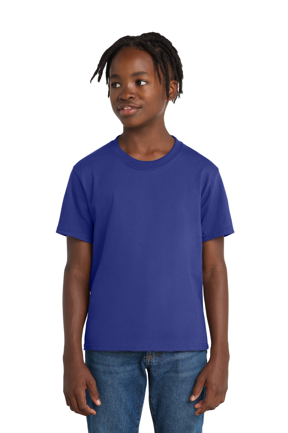 Custom Embroidery or DTF Print - Port & Co ® Youth Essential Tee. PC61Y