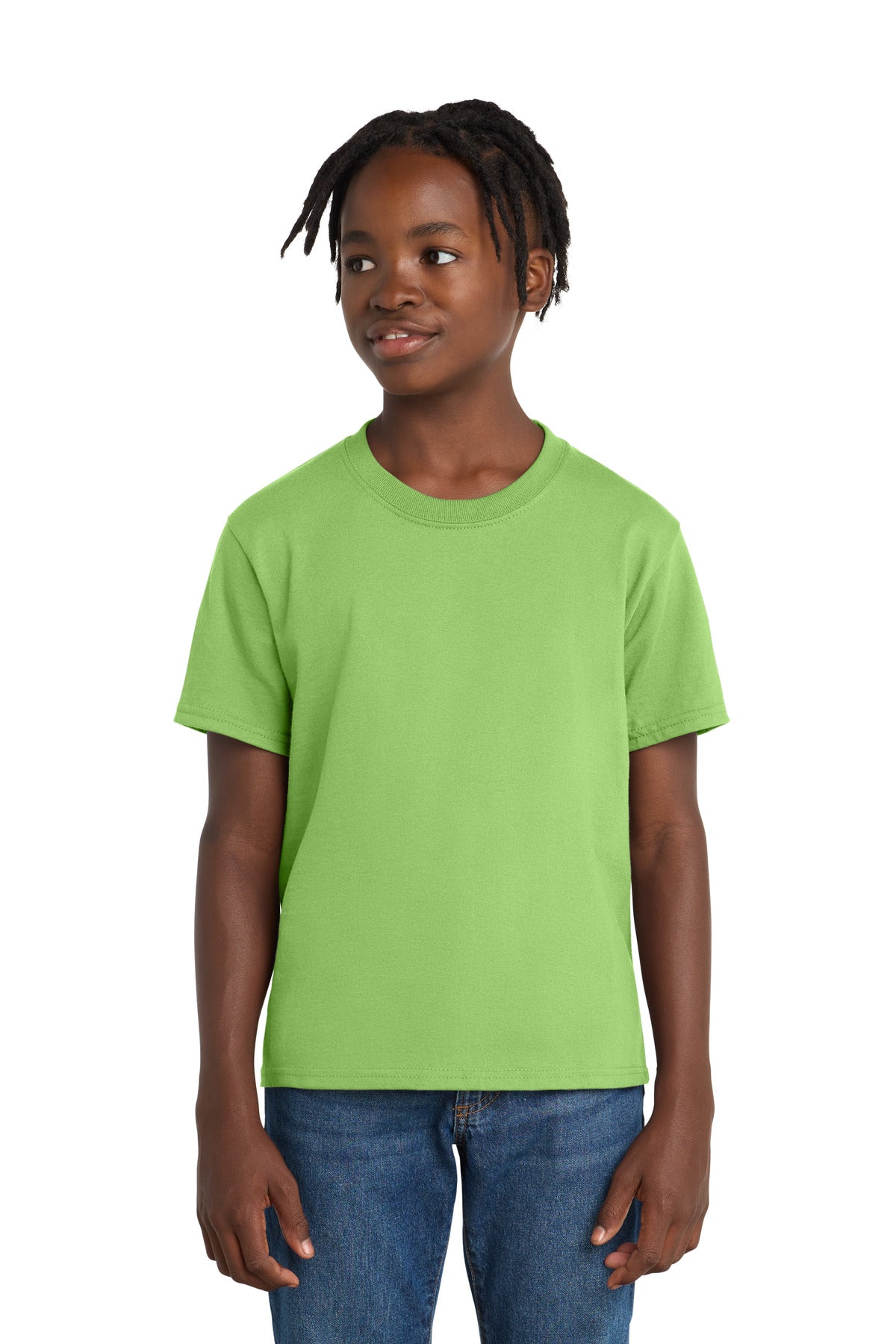 Custom Embroidery or DTF Print - Port & Co ® Youth Essential Tee. PC61Y