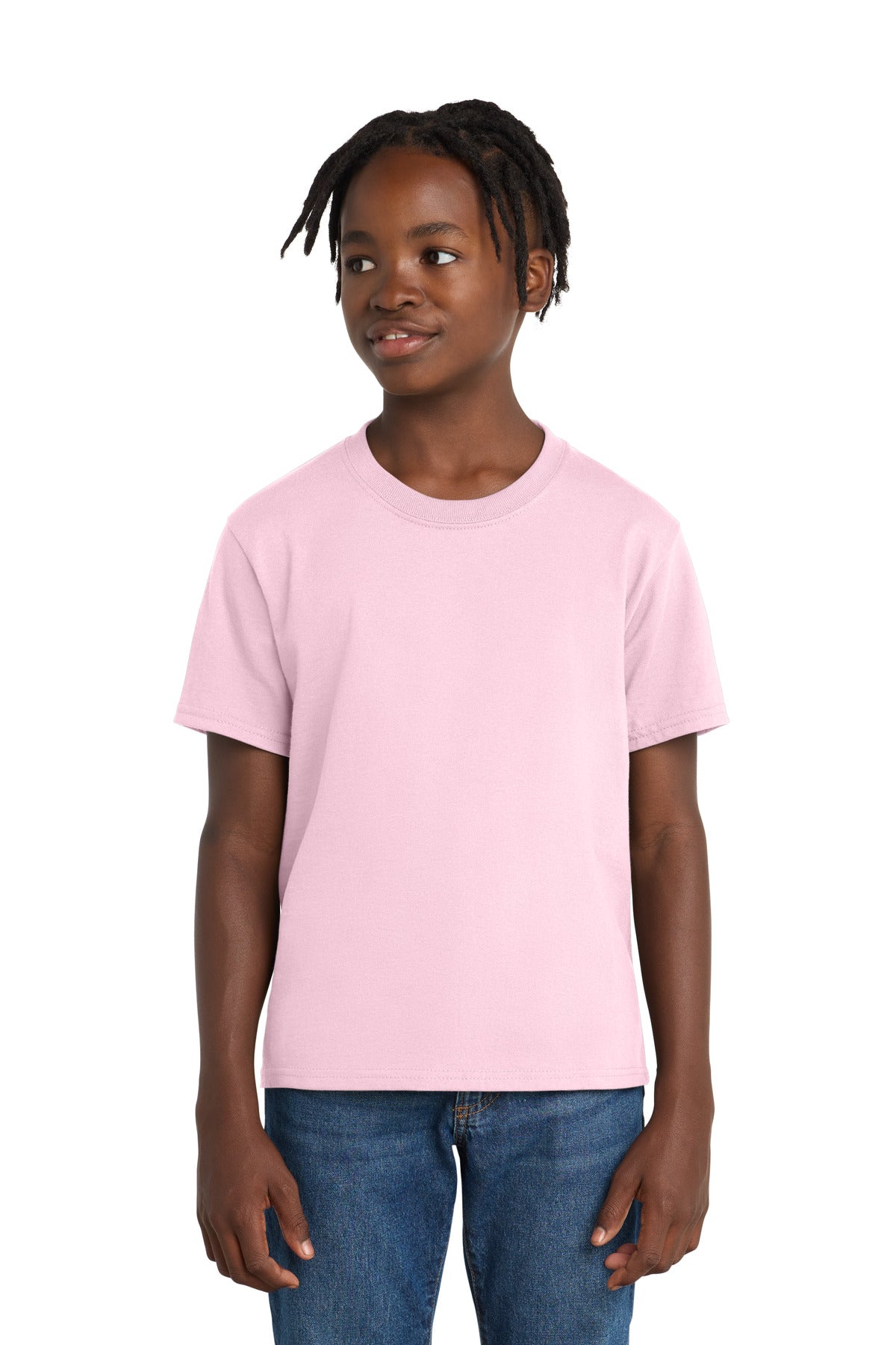 Custom Embroidery or DTF Print - Port & Co ® Youth Essential Tee. PC61Y
