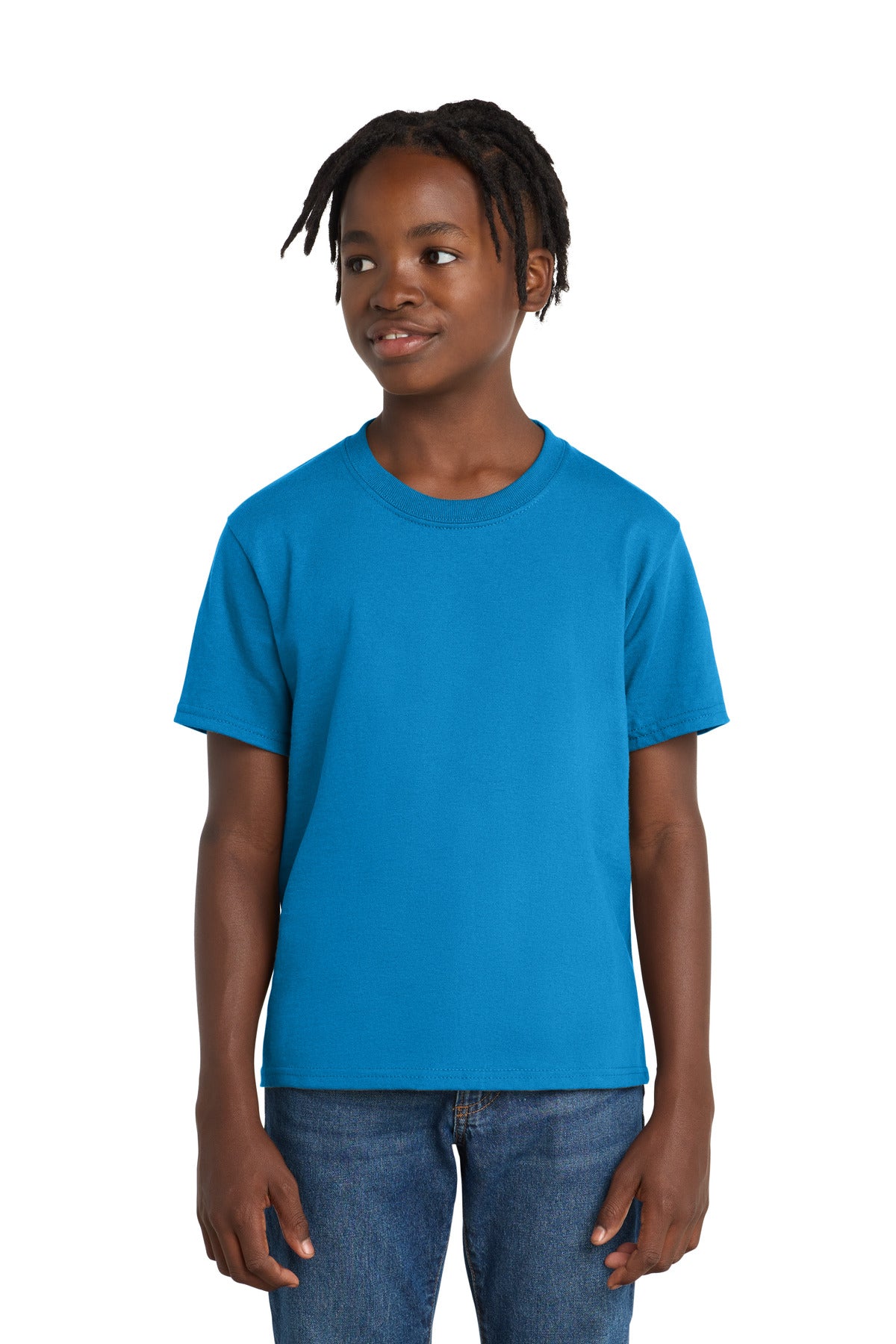 Custom Embroidery or DTF Print - Port & Co ® Youth Essential Tee. PC61Y