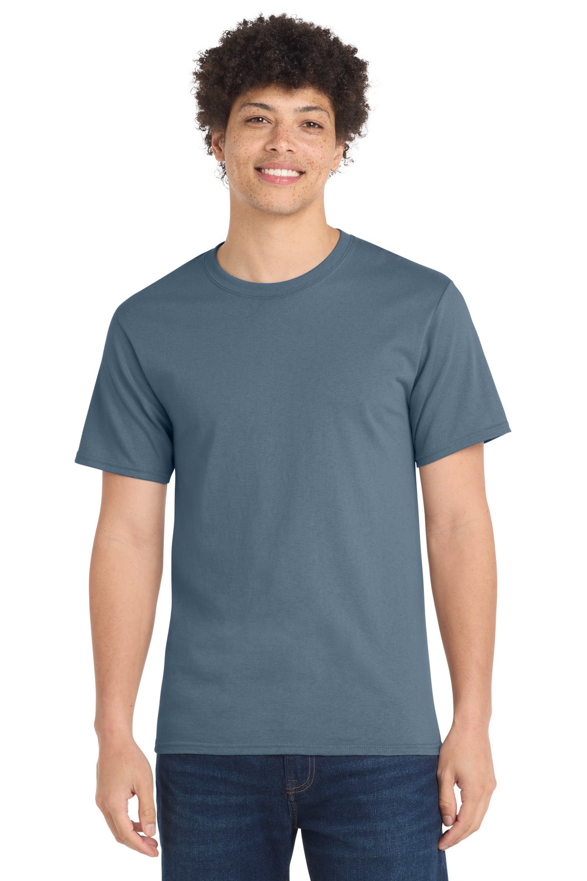 Custom Embroidery or DTF Print - Port & Co ® Essential Tee. PC61