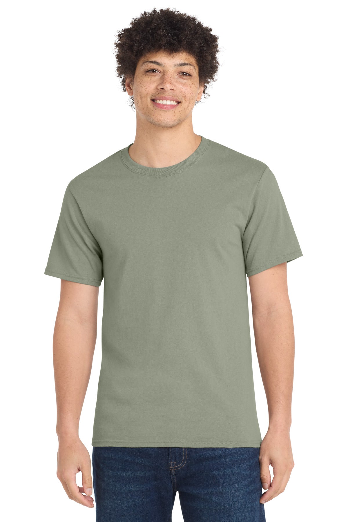 Custom Embroidery or DTF Print - Port & Co ® Essential Tee. PC61