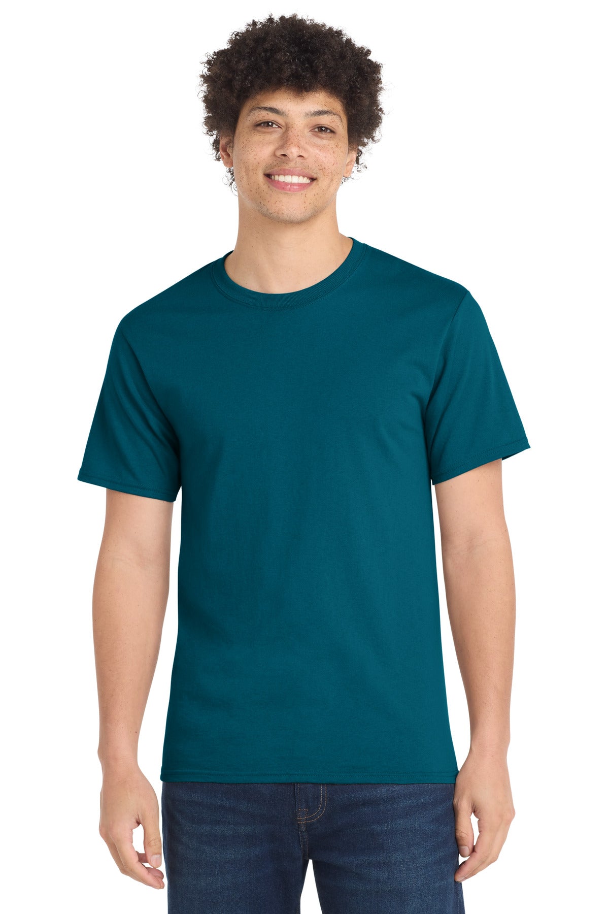 Custom Embroidery or DTF Print - Port & Co ® Essential Tee. PC61