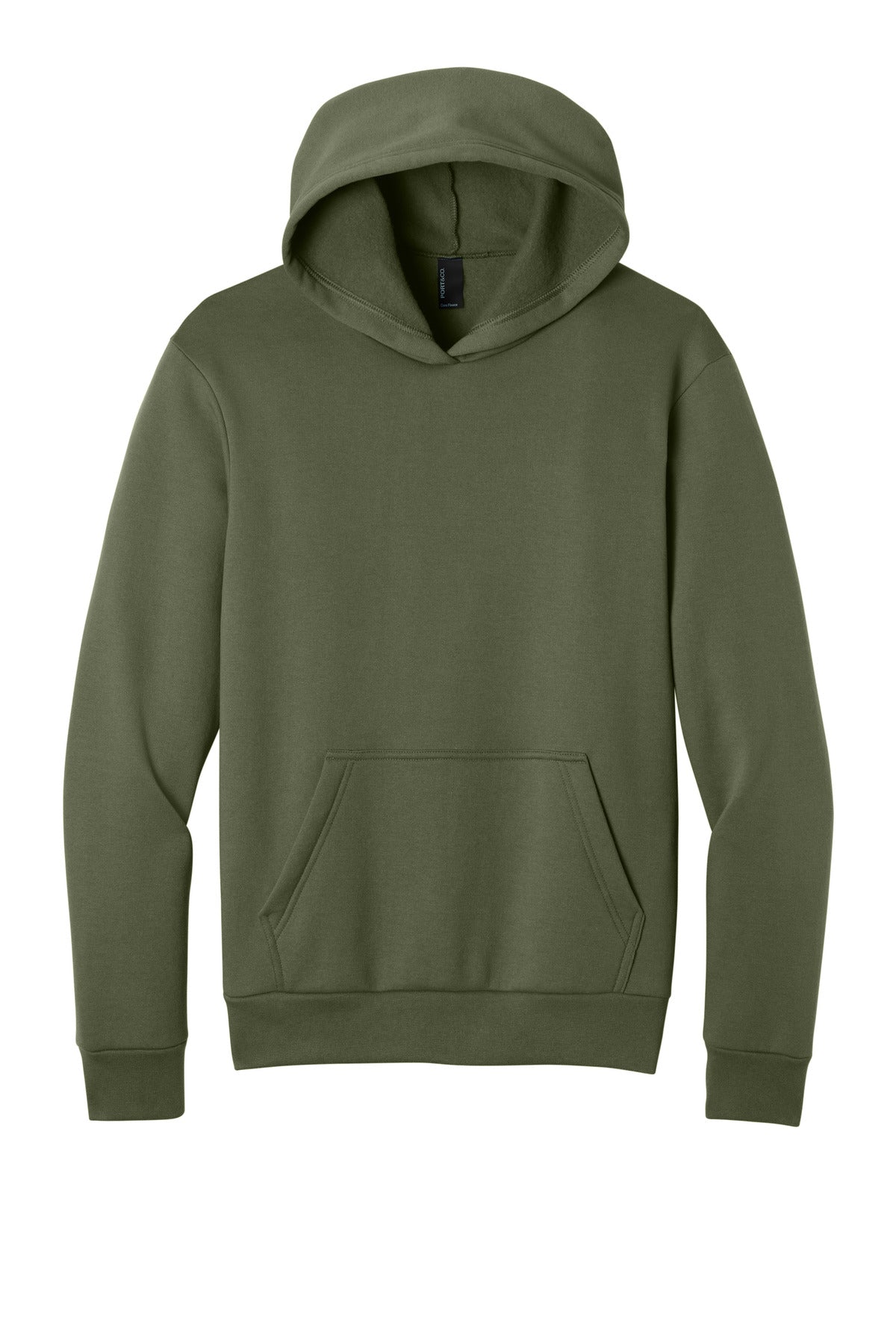 Custom Embroidery or DTF Print - Port & Co ™ Easy Fleece Pullover Hooded Sweatshirt PC68H