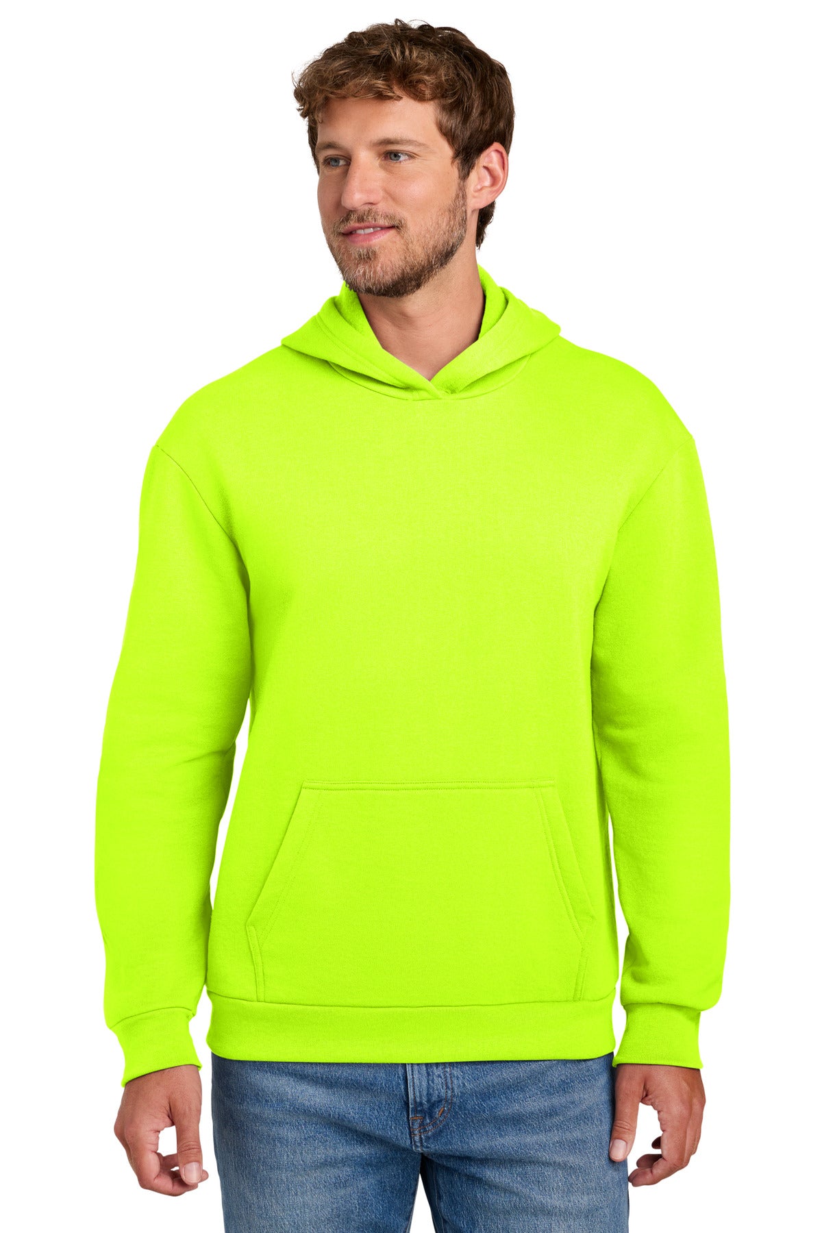 Custom Embroidery or DTF Print - Port & Co ® Easy Fleece Pullover Hooded Sweatshirt PC68H